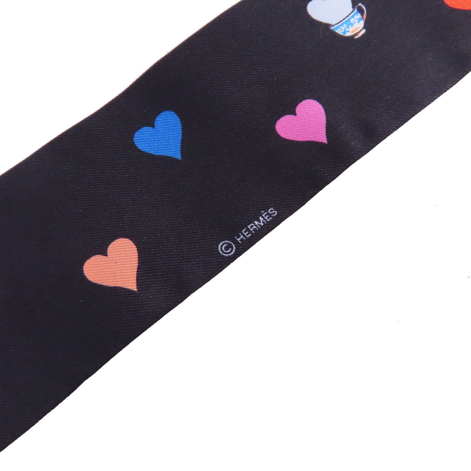 HERMES 絲質Twilly Scarf絲巾