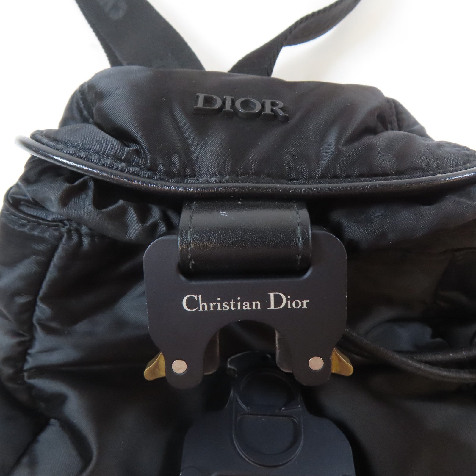 Dior 尼龍Sling黑扣肩背袋黑色