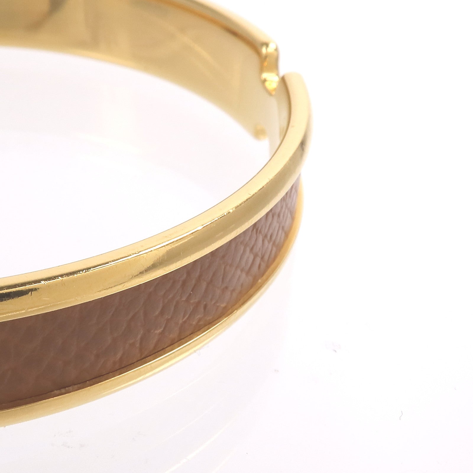 HERMES 金屬/Madame皮革Olympe Bangle手鐲