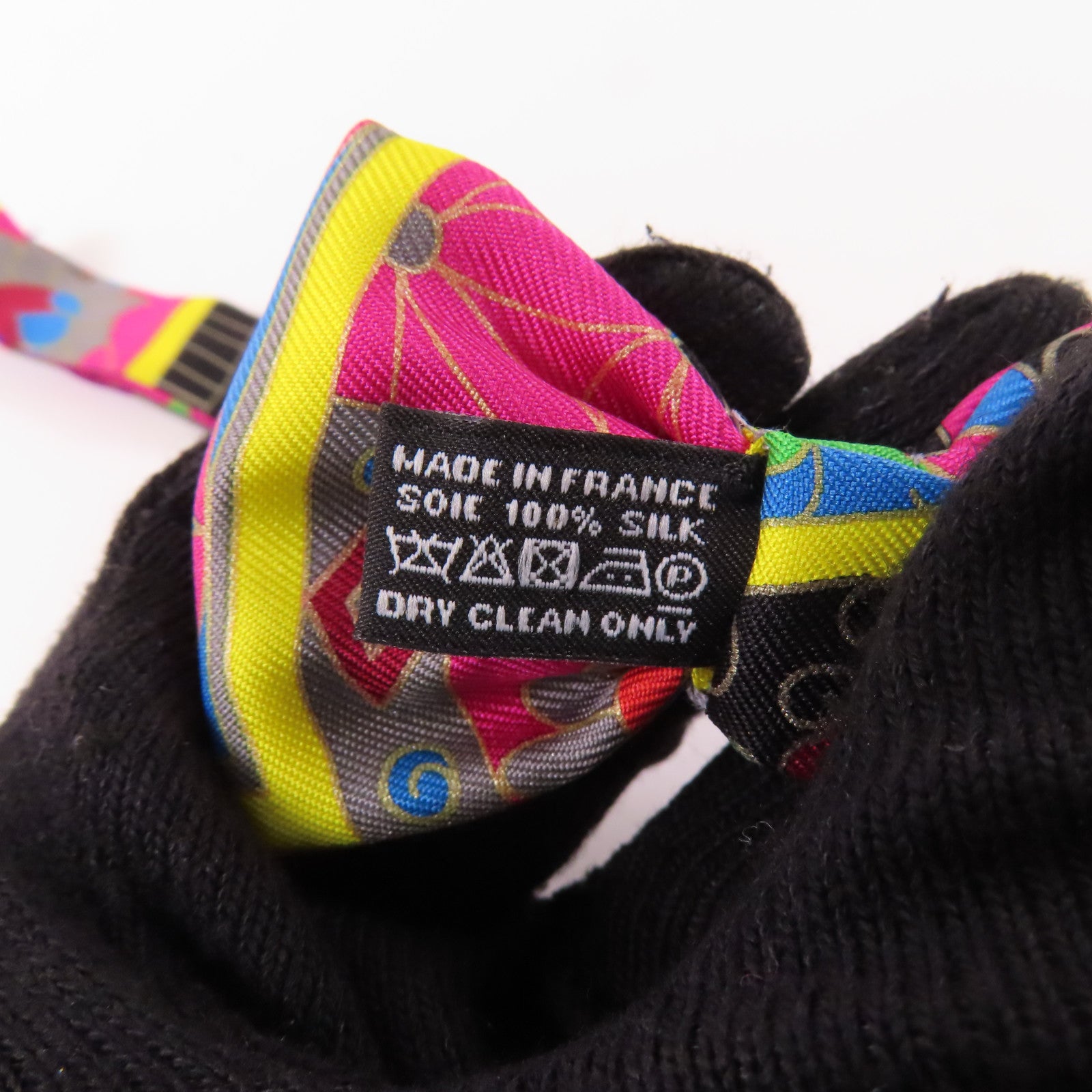 HERMES Bow Tie Silk Multicolor