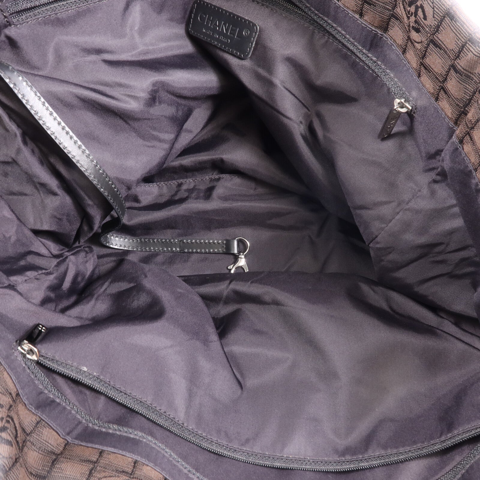 CHANEL 尼龍New Travel Line Tote Bag銀扣手挽袋