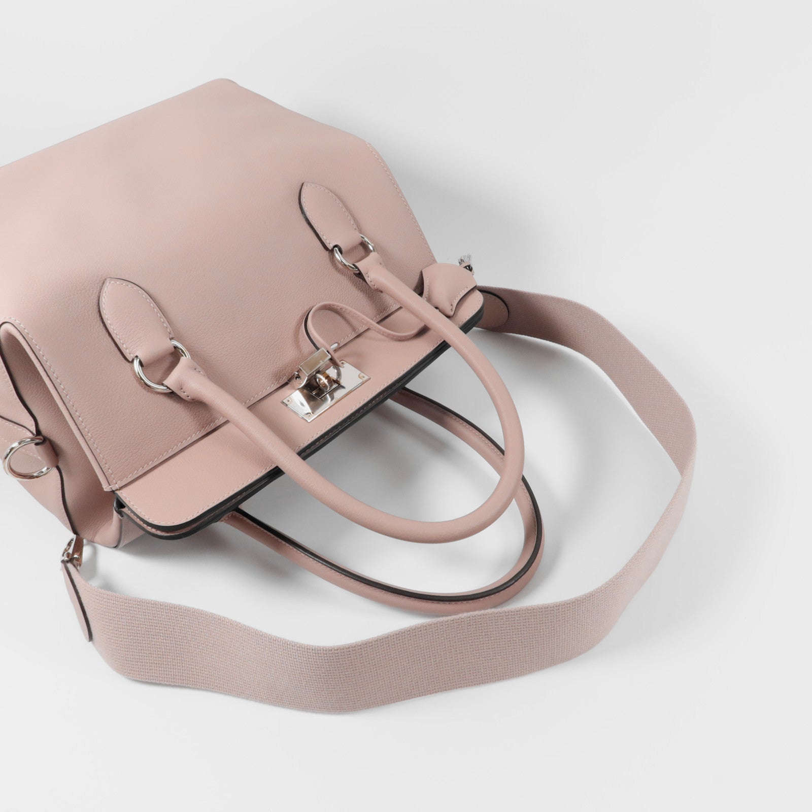 HERMES Evercolor皮革Toolbox 26手挽肩背兩用袋Glycine