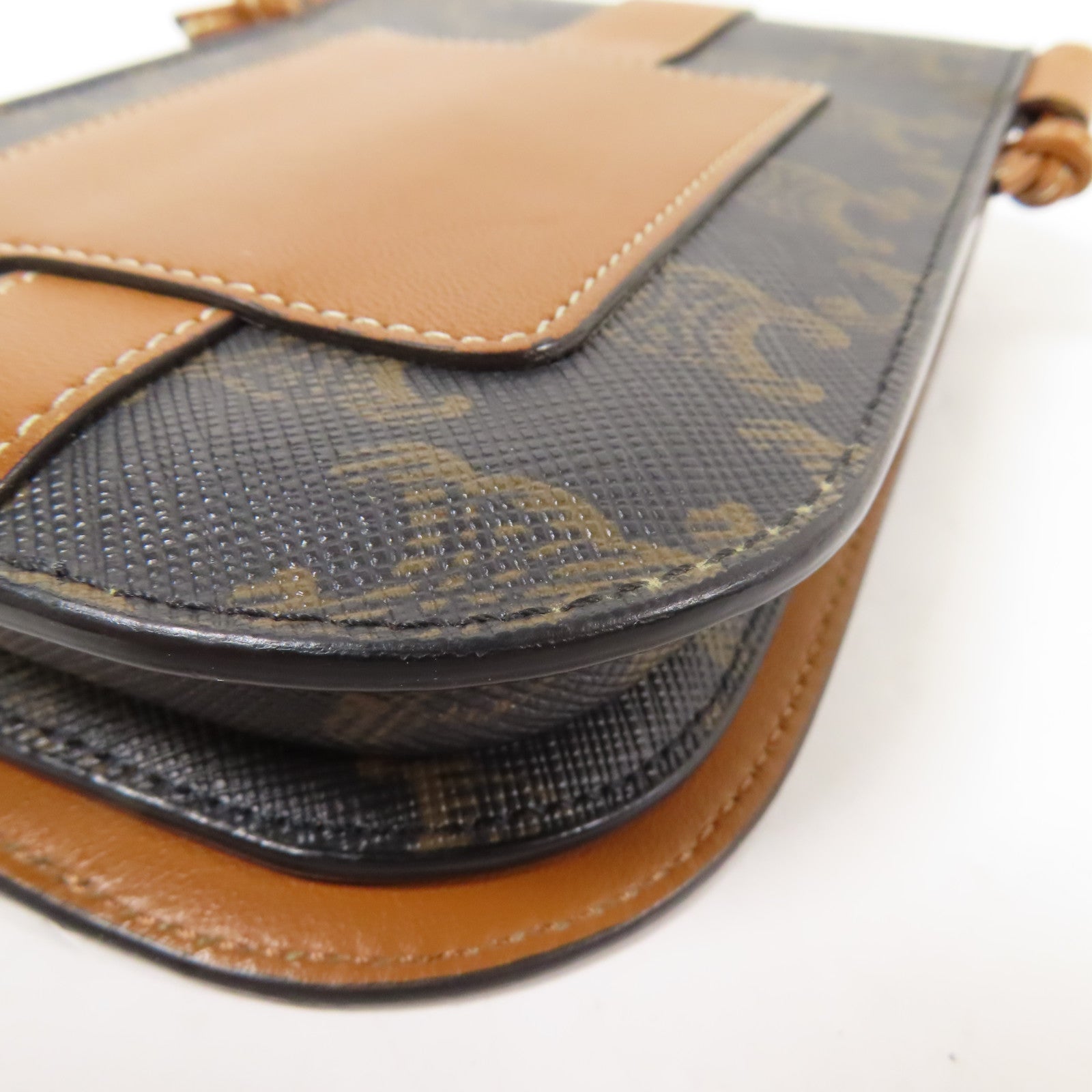 CELINE 塗層帆布Triomphe Phone Bag肩背袋