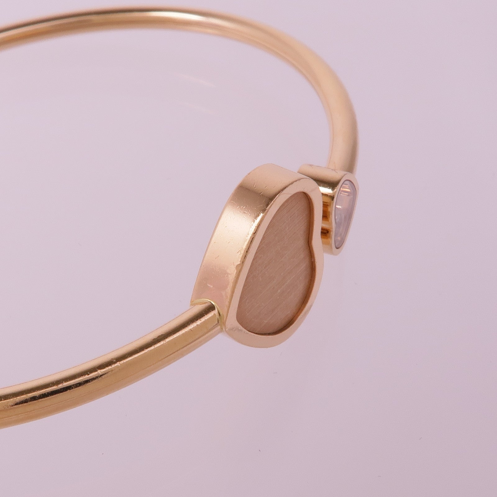 Chopard 18K玫瑰金Happy Hearts James Bond 007鑽石手鐲