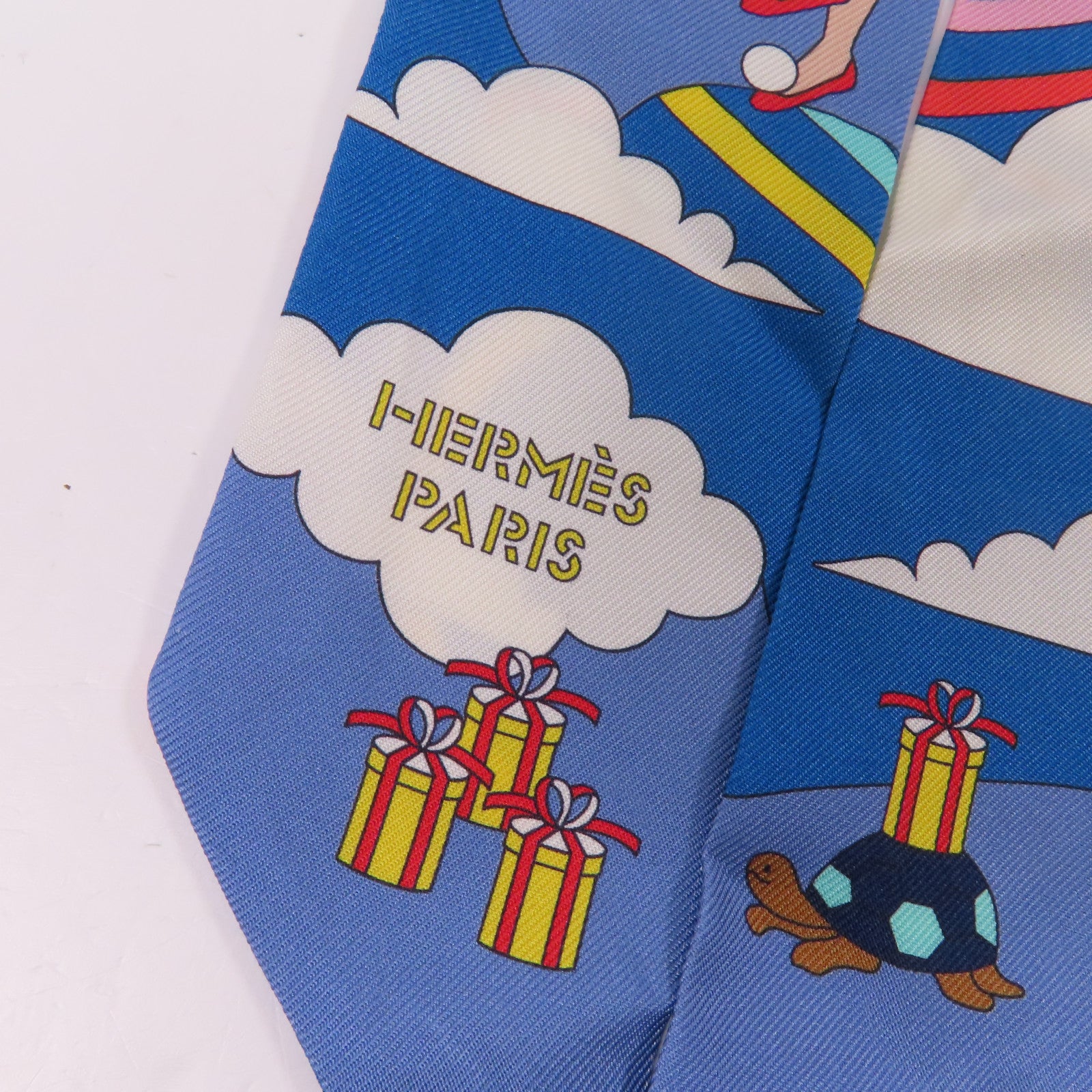 HERMES 絲質Twilly絲巾