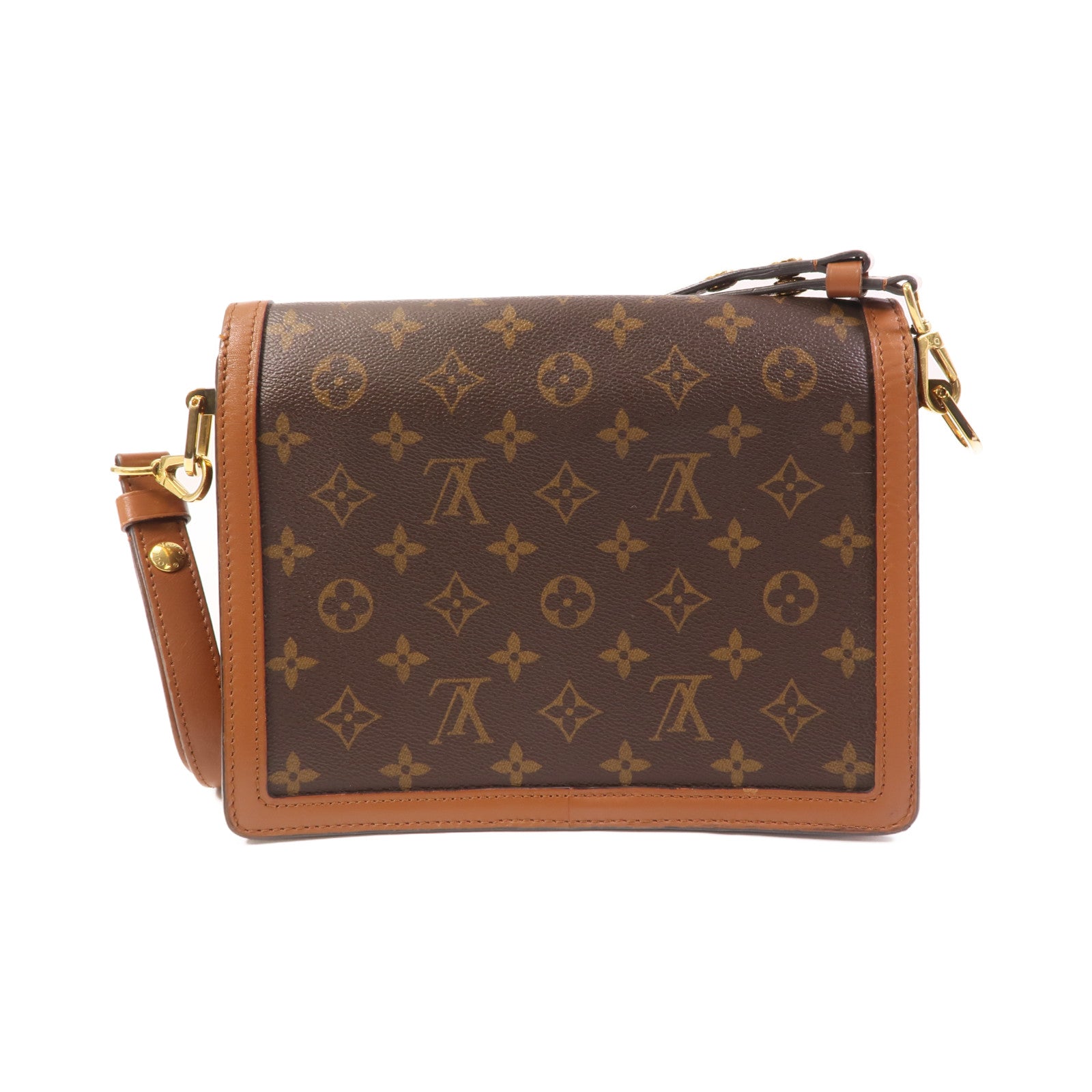 LOUIS VUITTON 【激減優惠】Monogram Reverse Dauphine MM金扣肩背袋