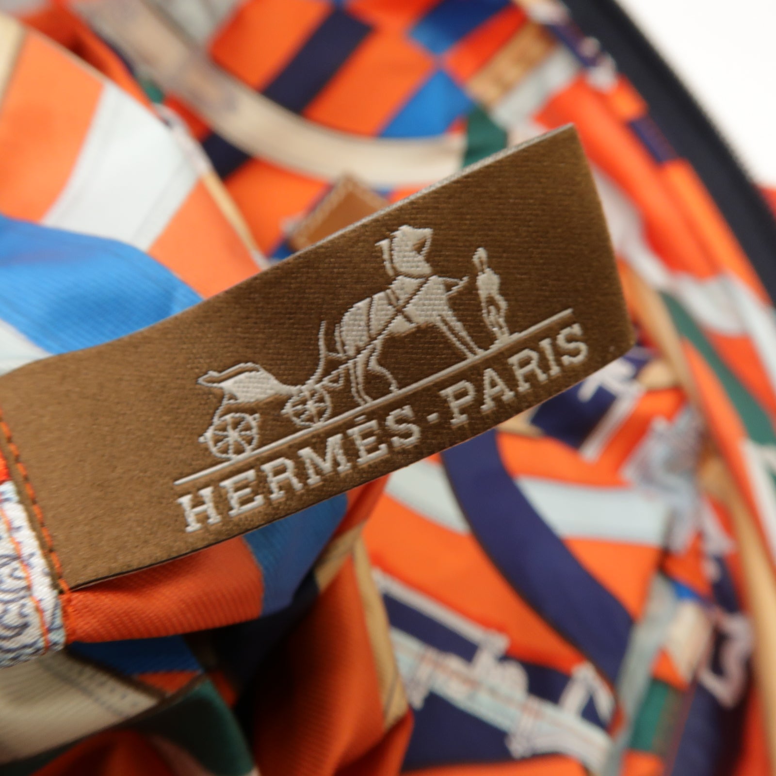 HERMES 絲質Airsilk Backpack背包橙色