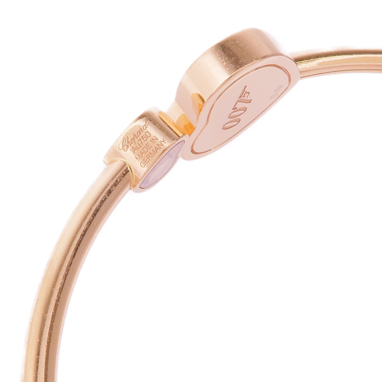 Chopard 18K玫瑰金Happy Hearts James Bond 007鑽石手鐲