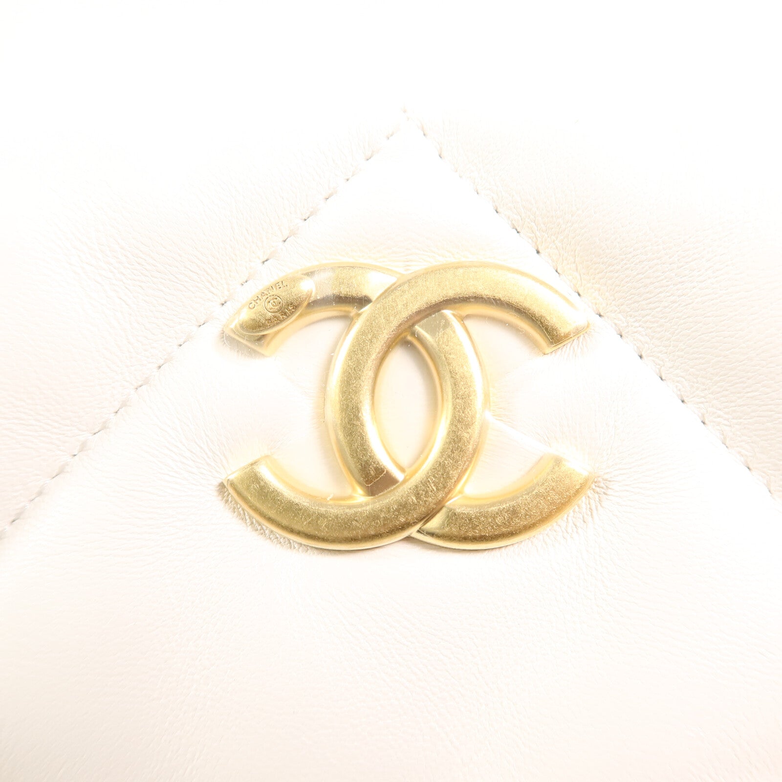 CHANEL 羊皮皮革25K Hobo鏈帶肩背袋