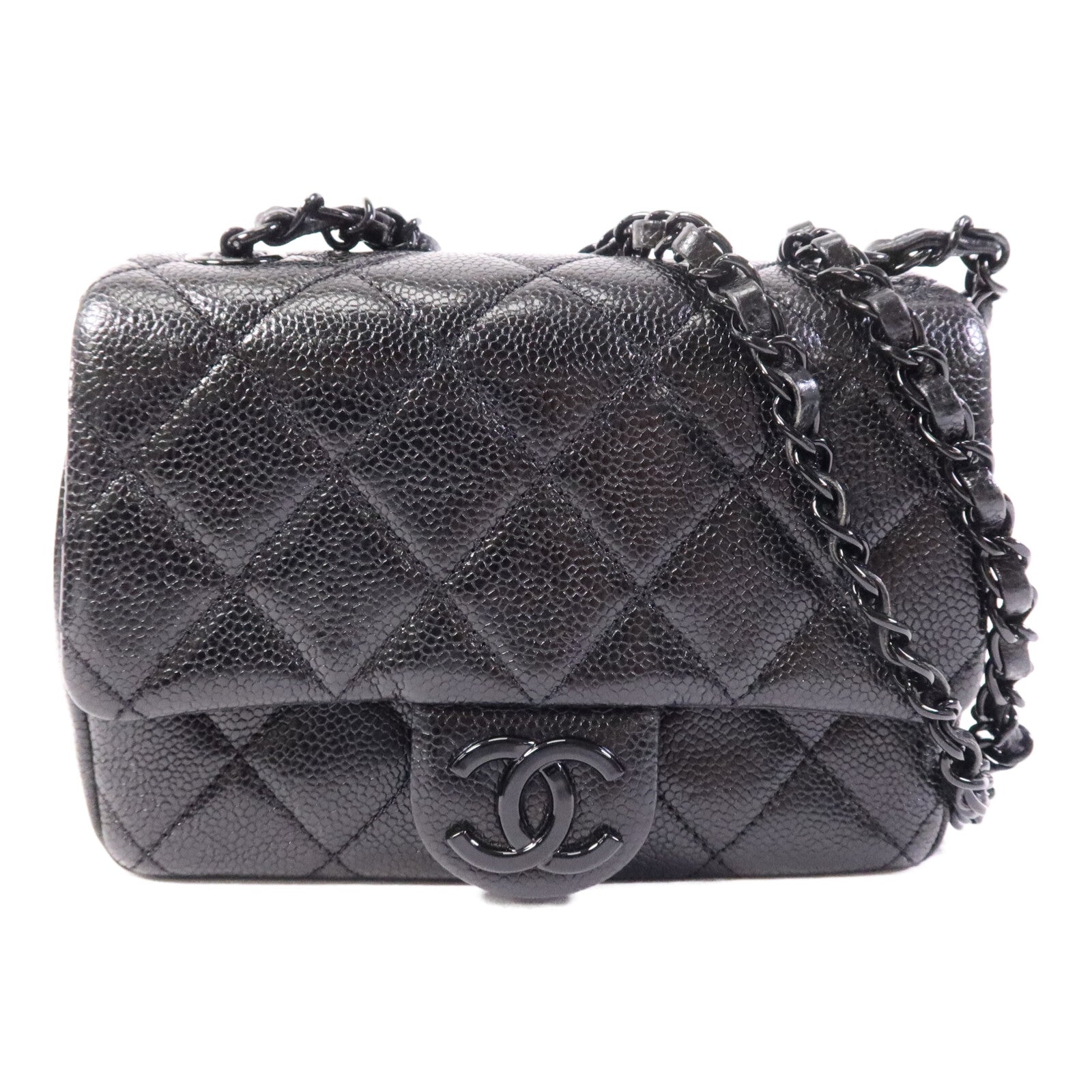 CHANEL 牛皮皮革Mini Classic 17鏈帶肩背袋