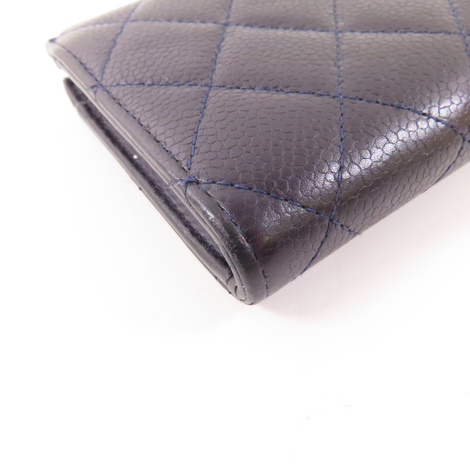 CHANEL 【激減優惠】牛皮皮革Long Wallet銀扣長錢包