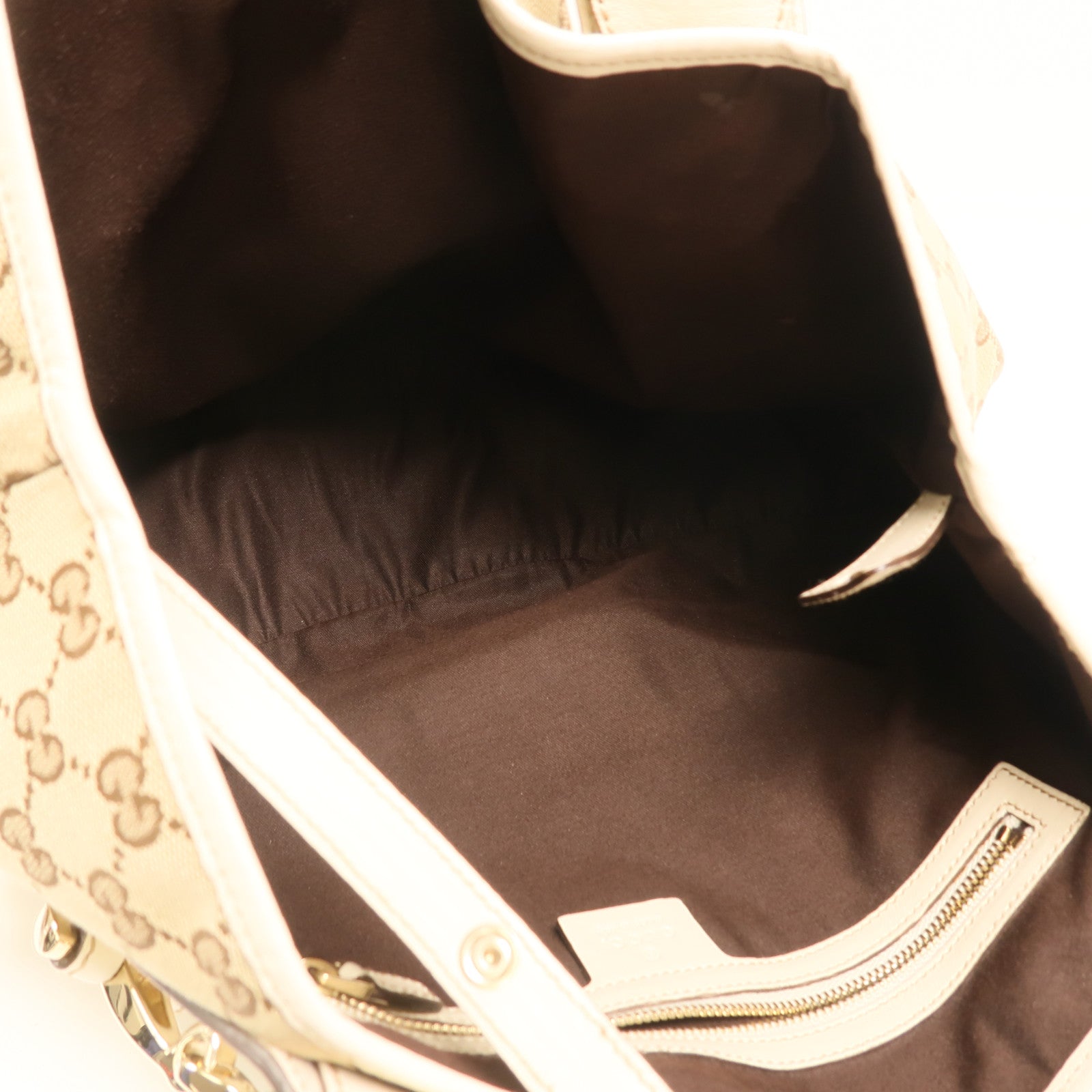 GUCCI 帆布Shoulder Bag金扣肩背袋