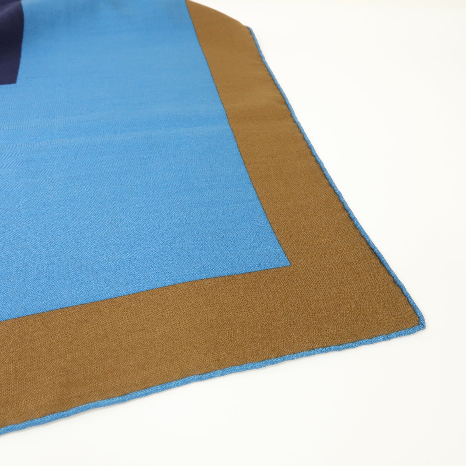HERMES 【激減優惠】羊絨/絲質Scarf圍巾啡色/深藍色/藍色