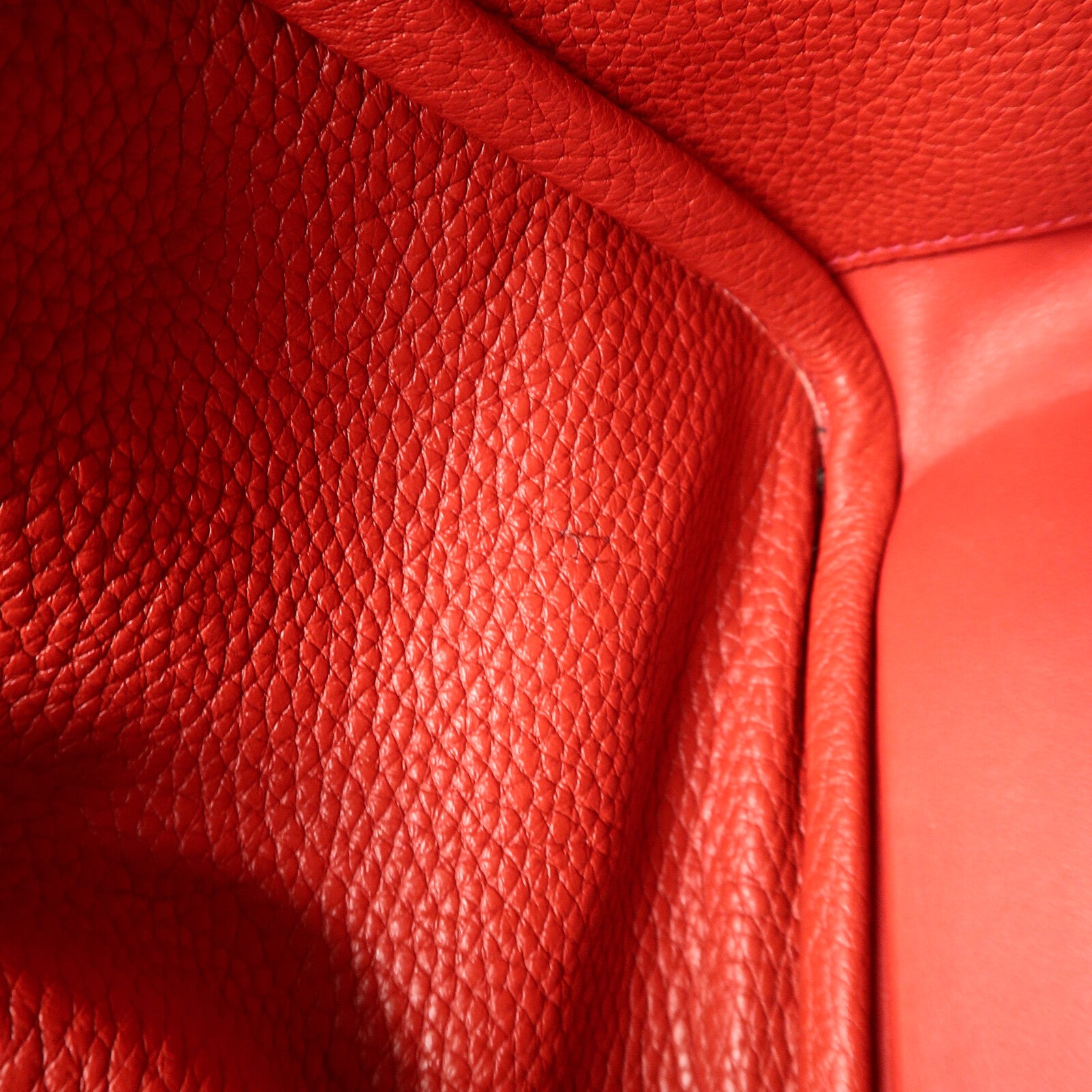 HERMES Clemence皮革Lindy 26手挽肩背兩用袋Rouge Garance