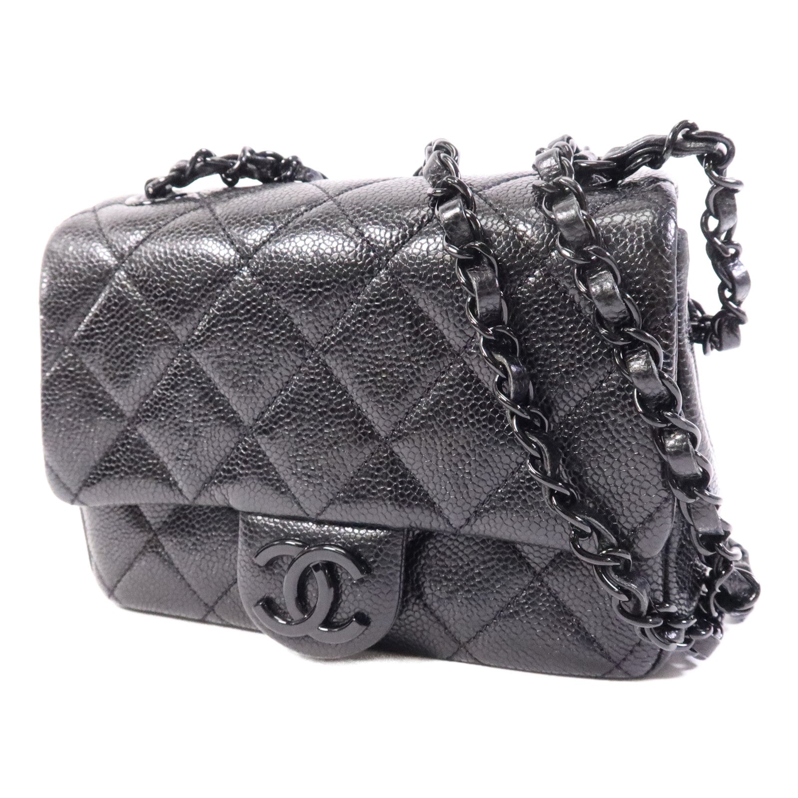 CHANEL 牛皮皮革Mini Classic 17鏈帶肩背袋