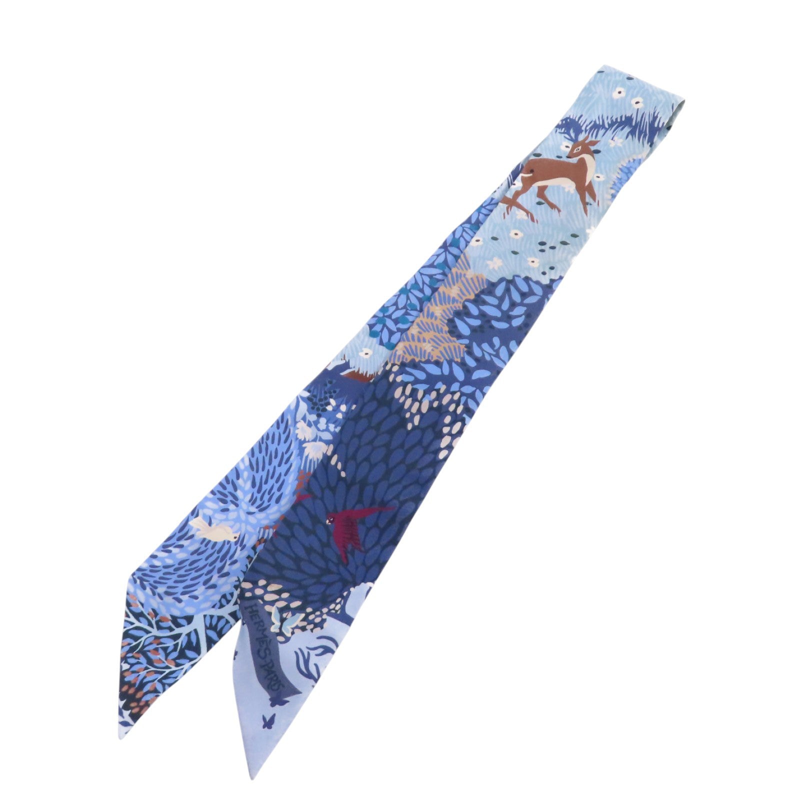 HERMES 絲質Twilly Scarf絲巾