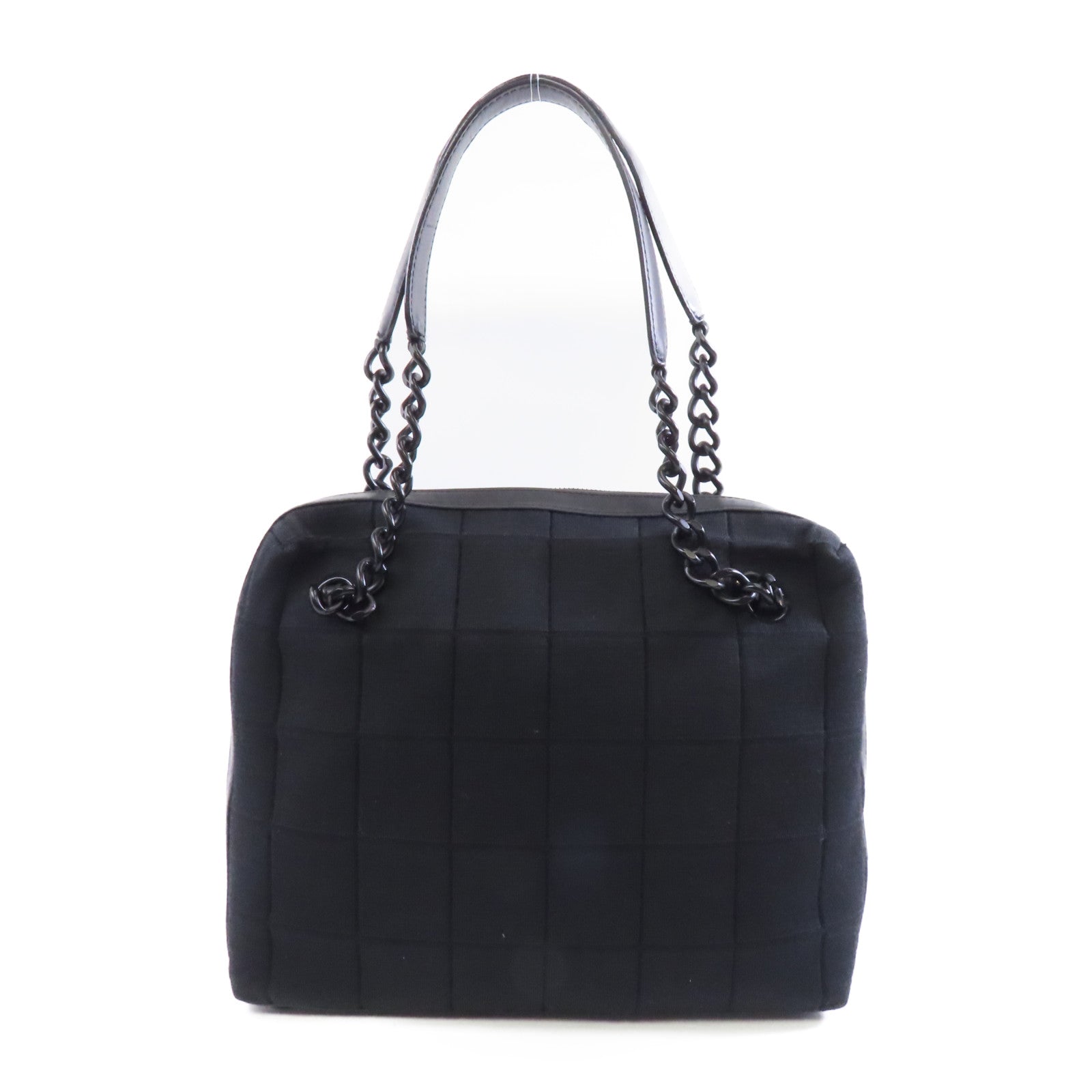 CHANEL 【激減優惠】帆布Chain Shoulder Bag鏈帶肩背袋黑色