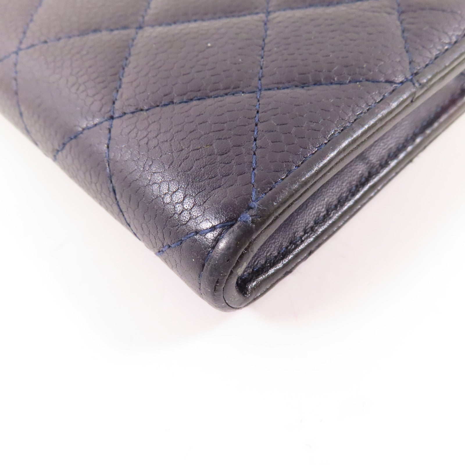 CHANEL 【激減優惠】牛皮皮革Long Wallet銀扣長錢包