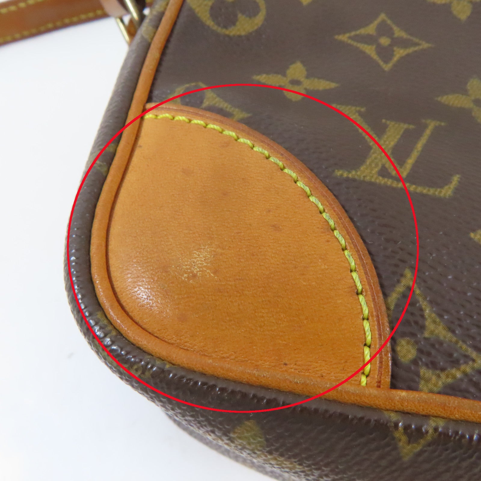 LOUIS VUITTON Monogram Trocadero 27金扣肩背袋啡色