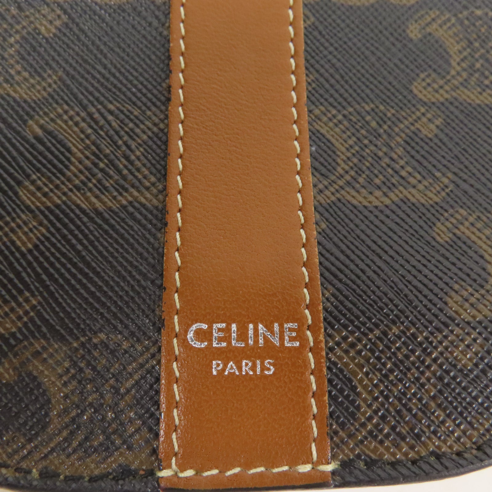 CELINE 塗層帆布Triomphe Phone Bag肩背袋