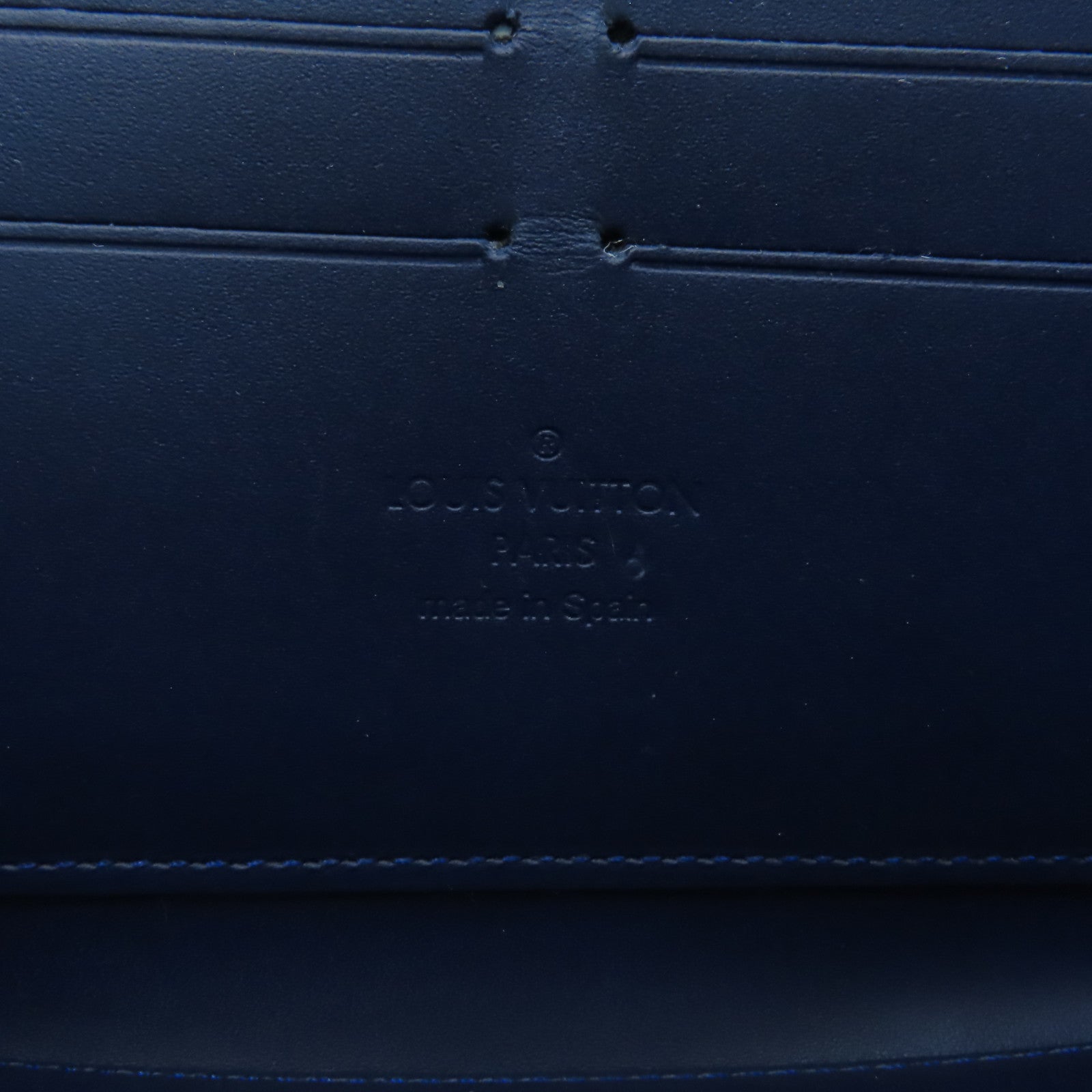 LOUIS VUITTON 【激減優惠】Vernis Zipper Long Wallet金扣長錢包藍色