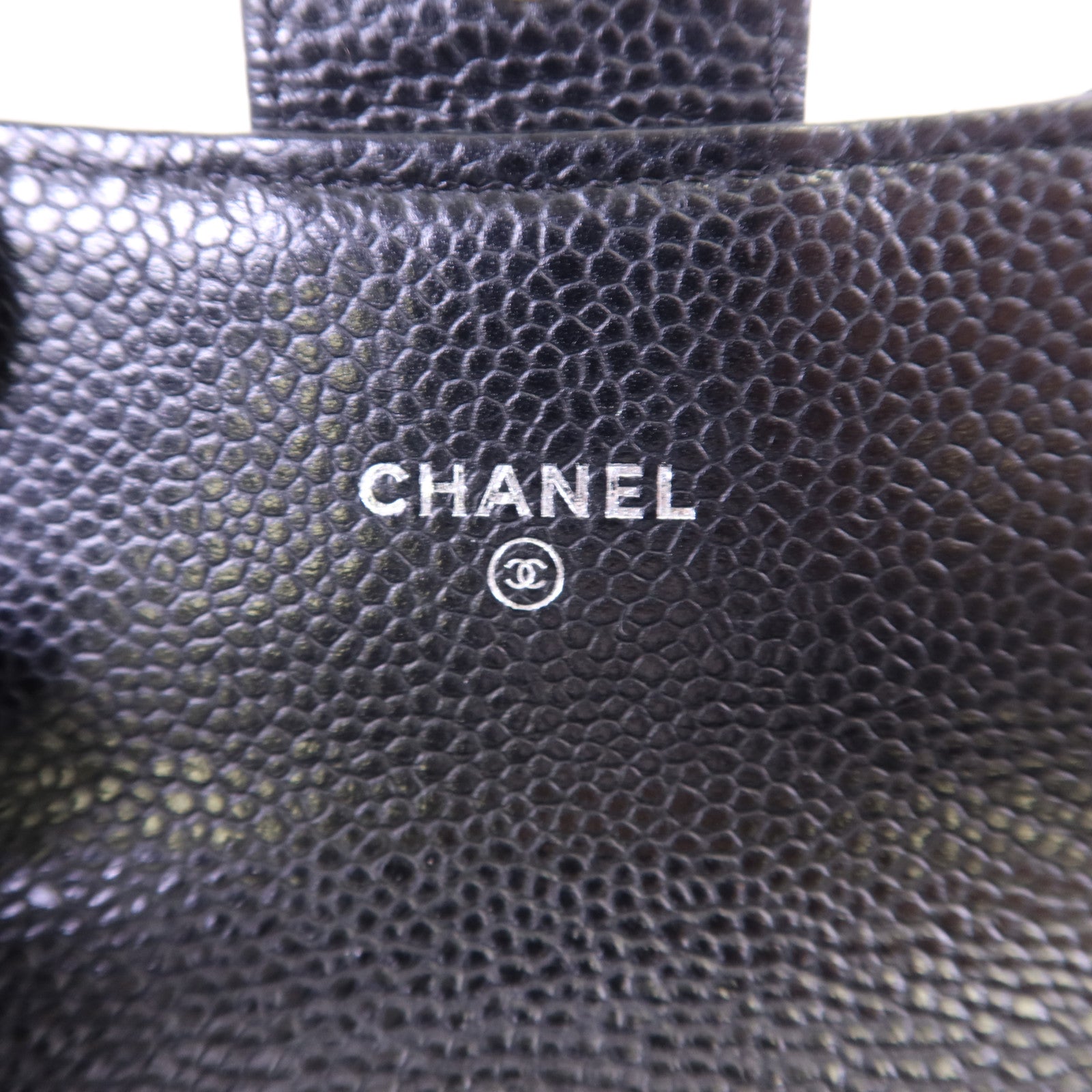 CHANEL 牛皮皮革Wallet銀扣錢包