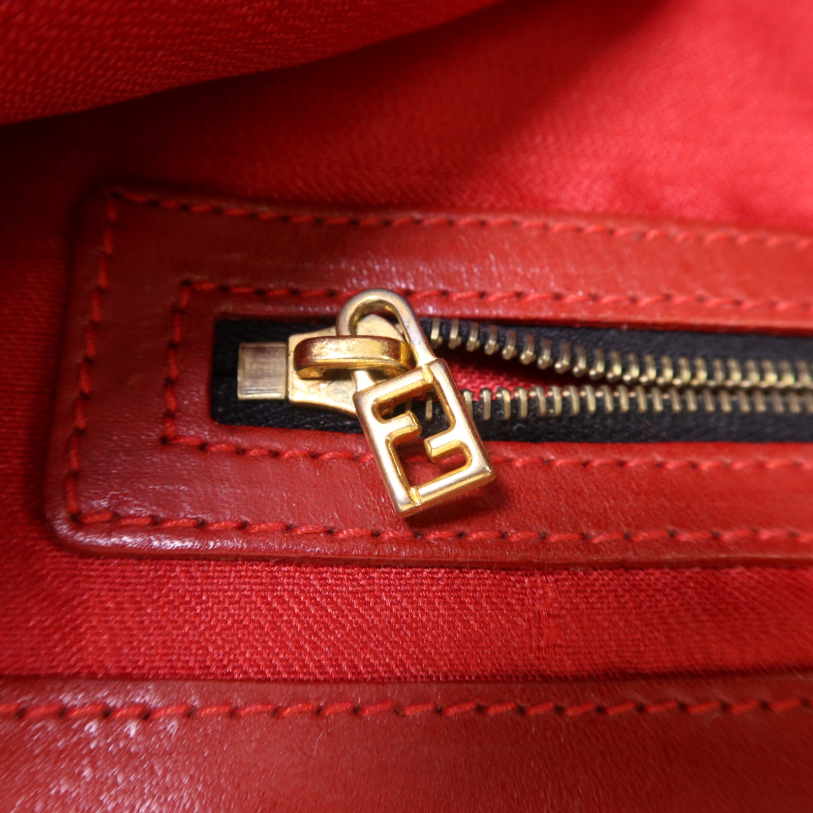 FENDI 帆布Tote Bag金扣手挽袋