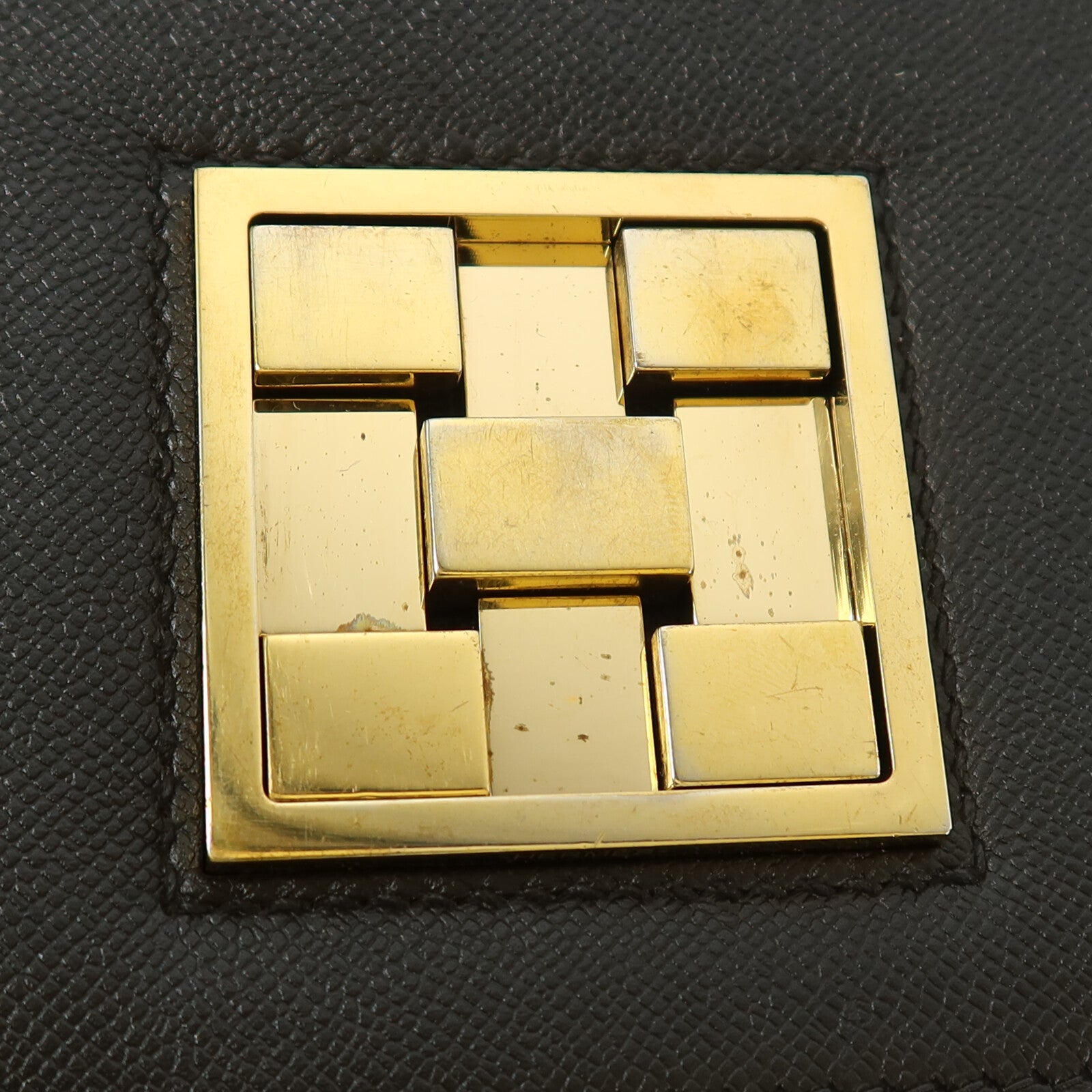 HERMES Epsom皮革Mosaique Au 24-21肩背袋Noir