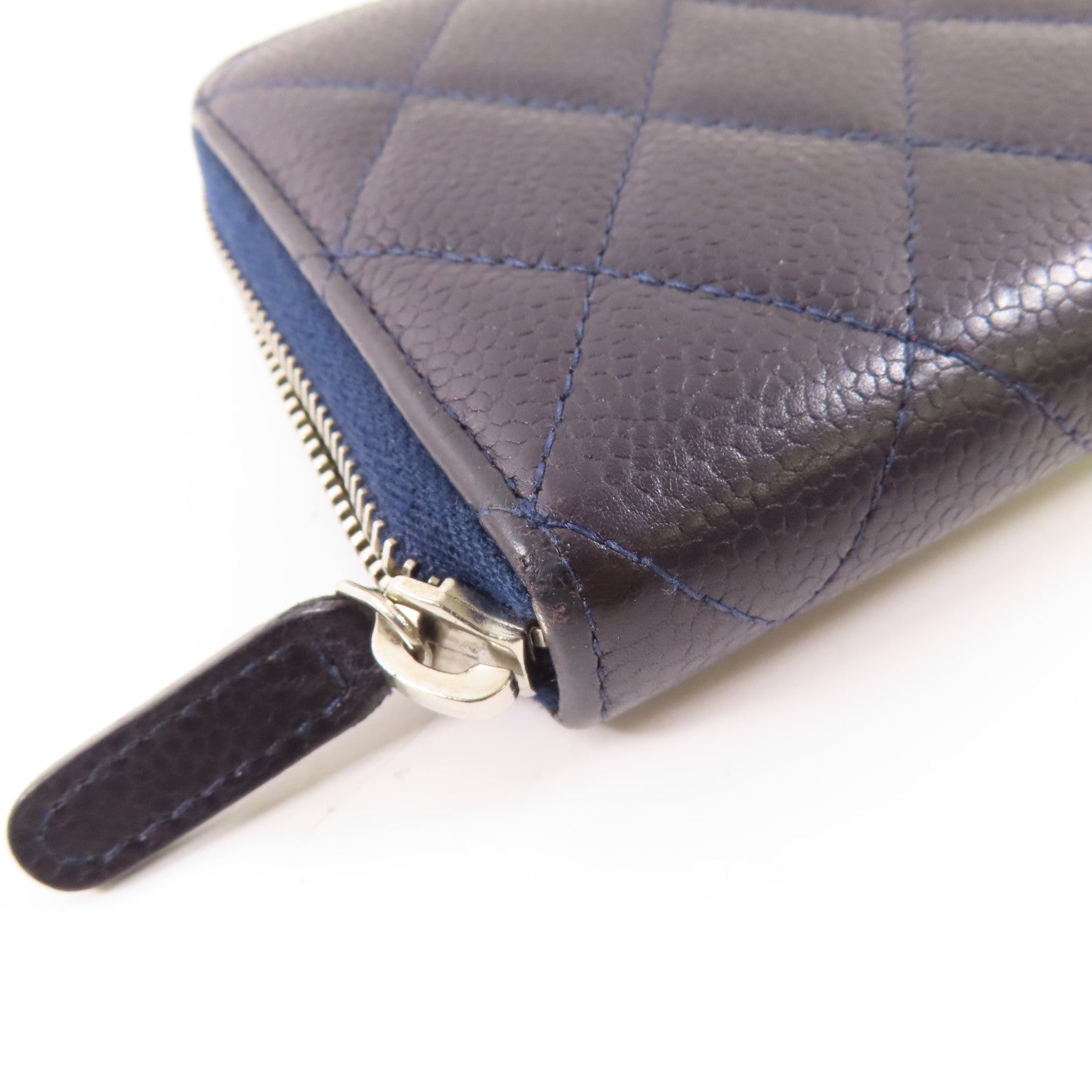 CHANEL 【激減優惠】牛皮皮革Long Wallet銀扣長錢包