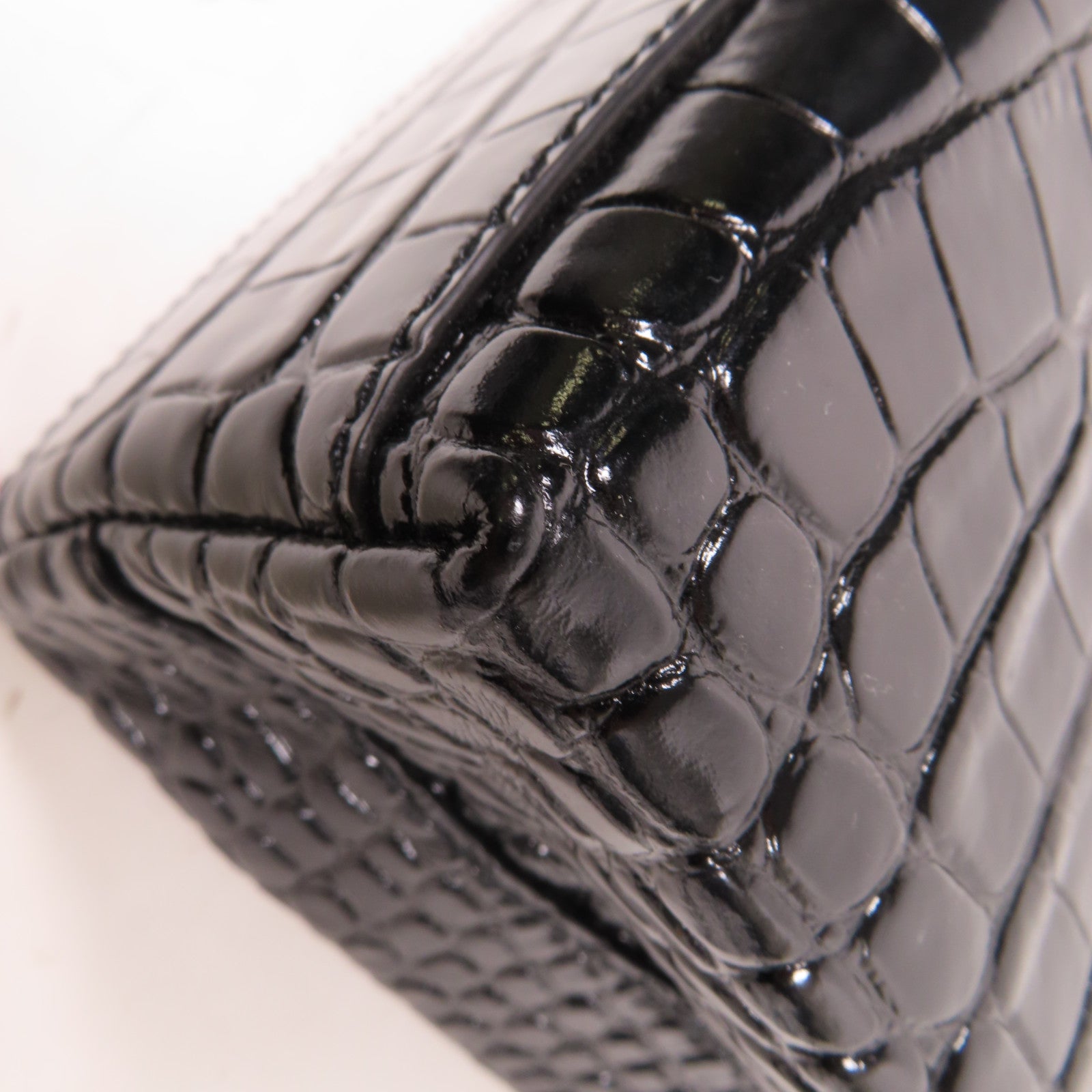 BALENCIAGA 牛皮皮革XXS Tote Bag銀扣手挽肩背兩用袋黑色