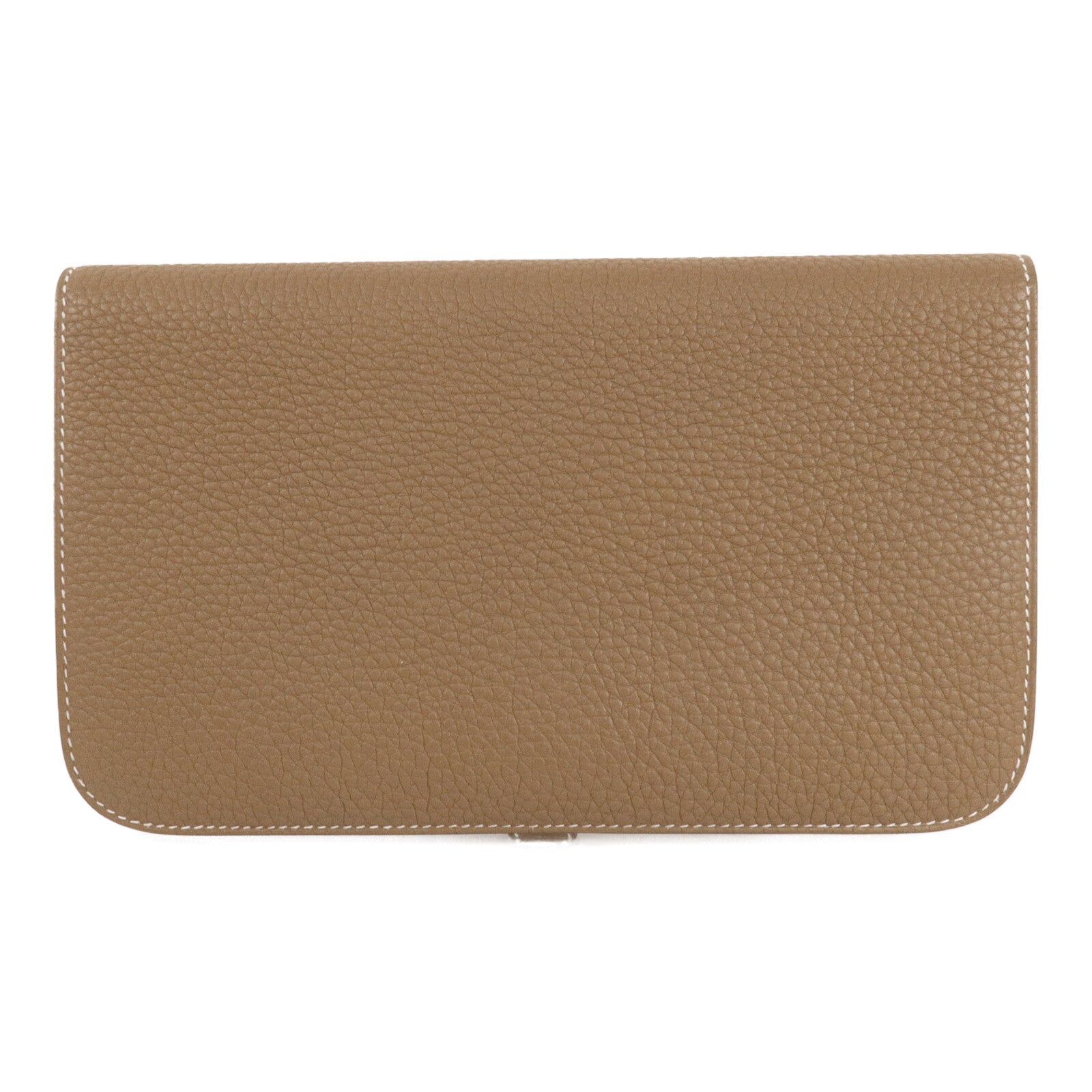 HERMES Togo皮革Dogon Duo Wallet長錢包Etoupe