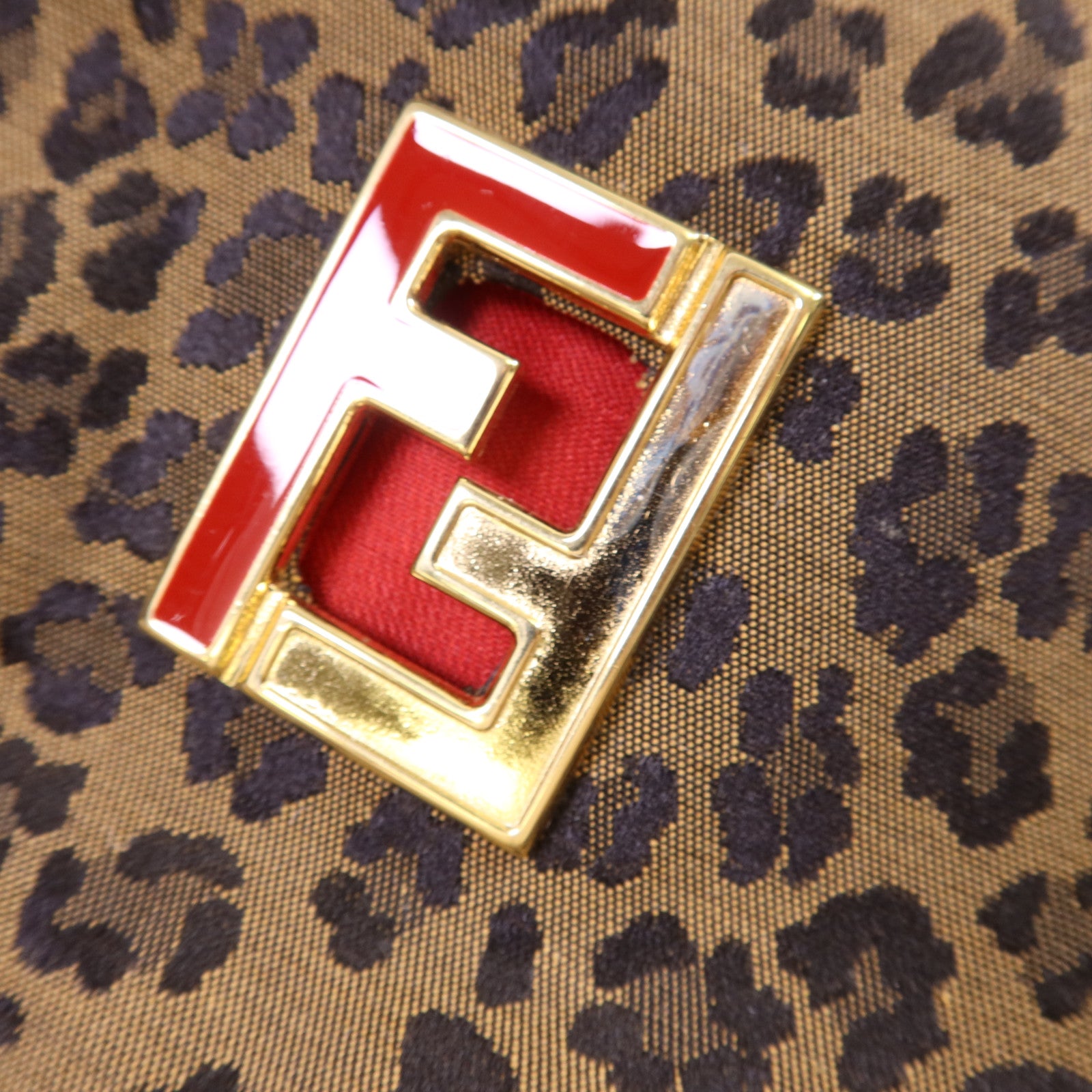 FENDI 帆布Tote Bag金扣手挽袋