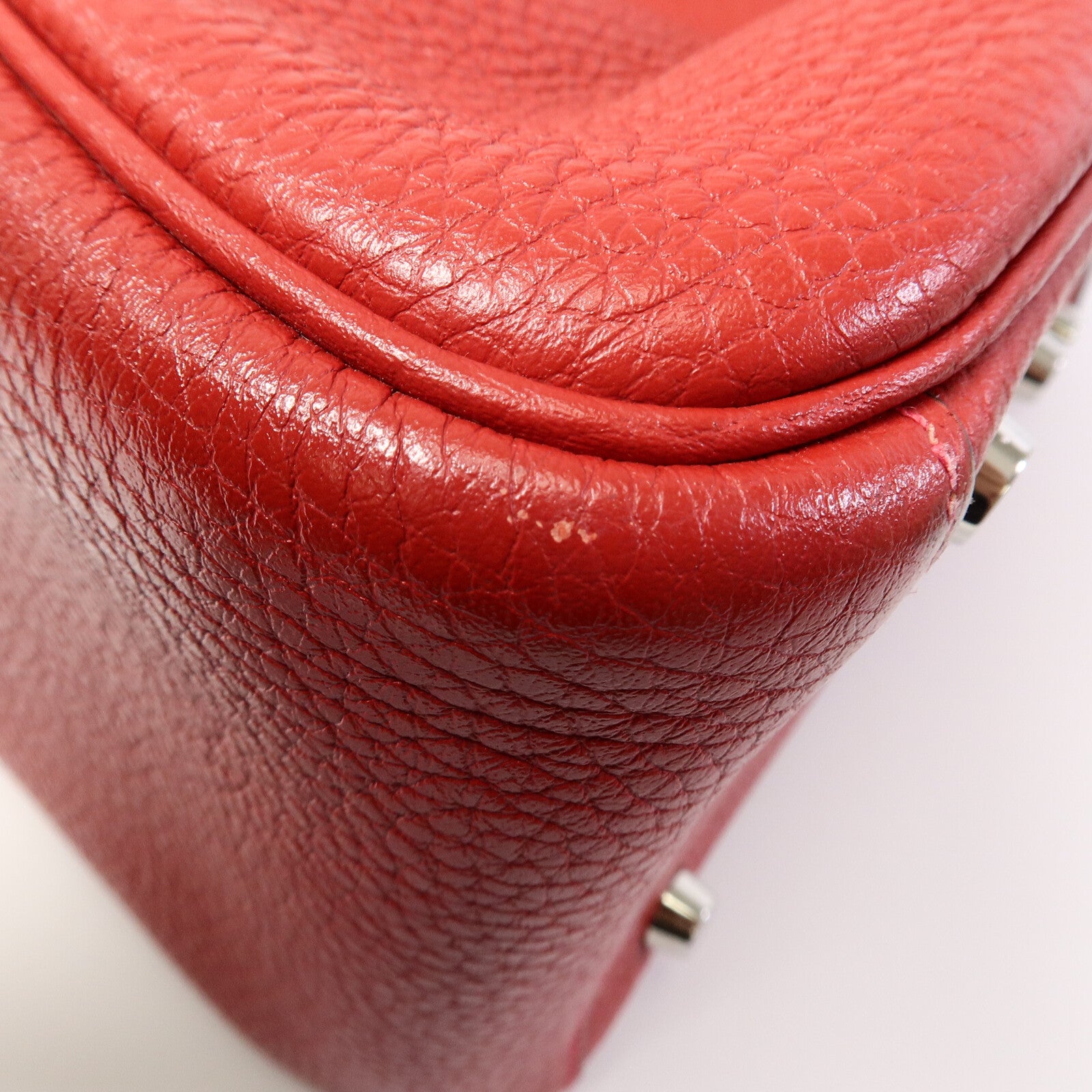 HERMES Clemence皮革Lindy 26手挽肩背兩用袋Rouge Garance