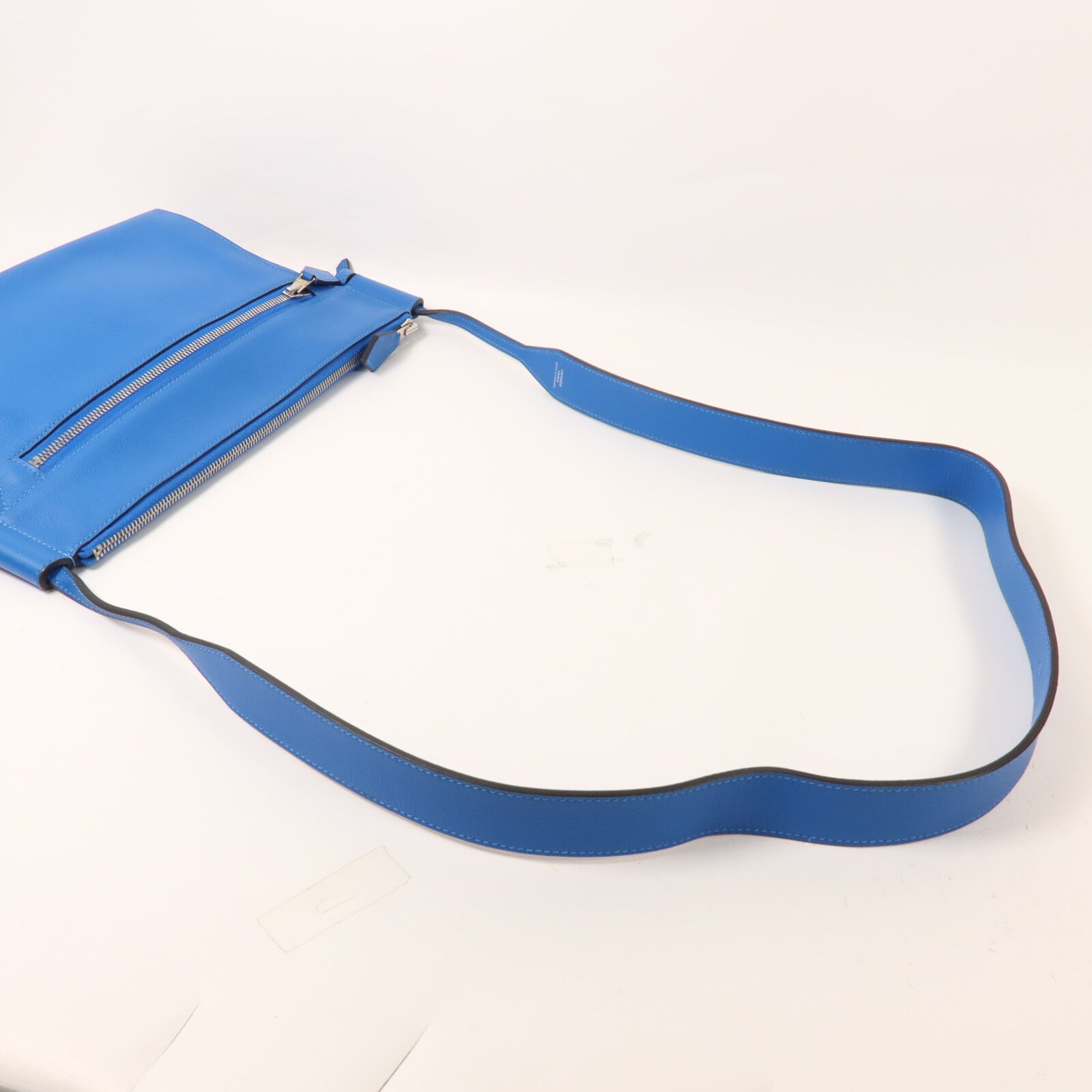 HERMES Evercolor皮革Ultrapla PM肩背袋Bleu Hydra
