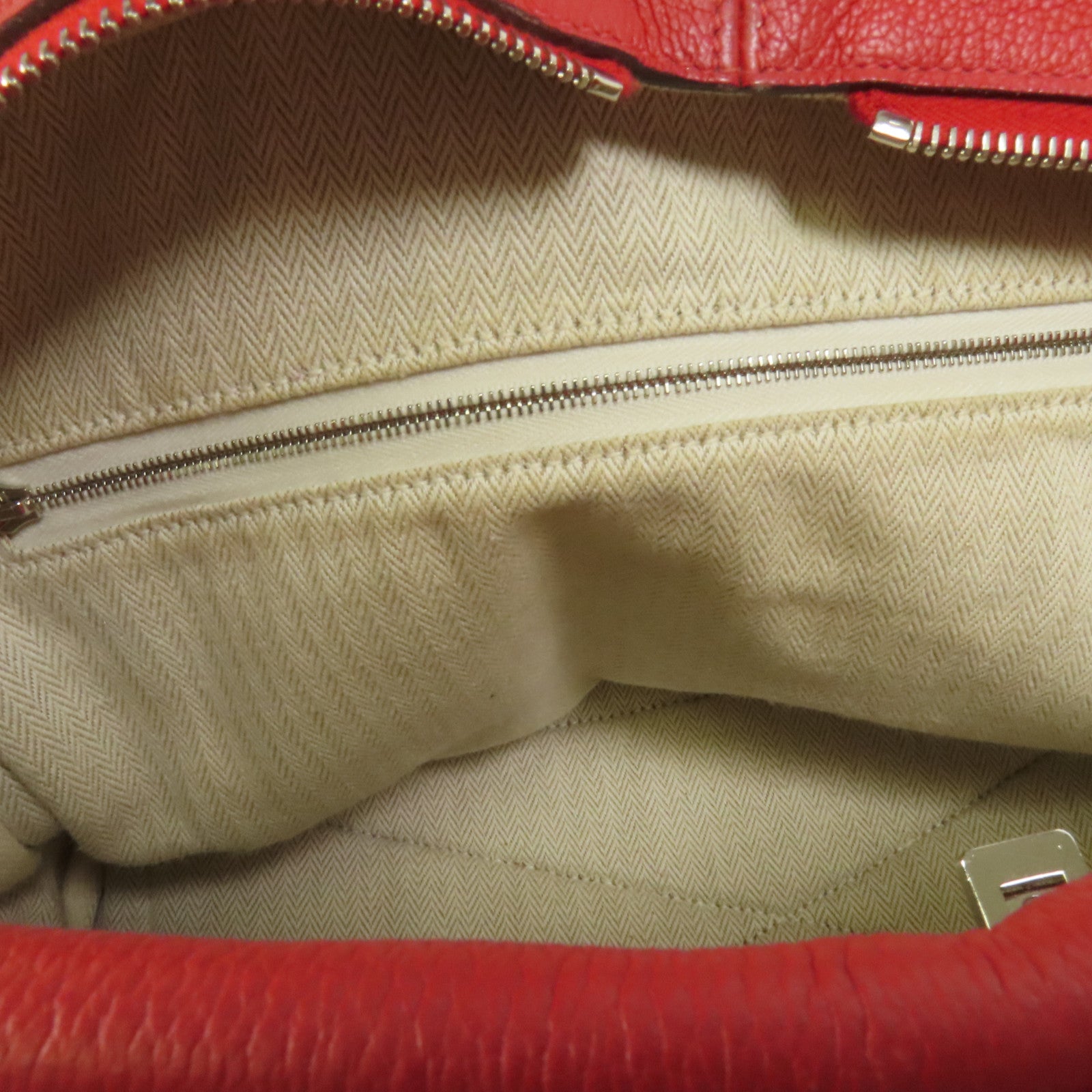 HERMES Evercolor皮革Victoria 35銀扣手挽袋Rouge Casaque