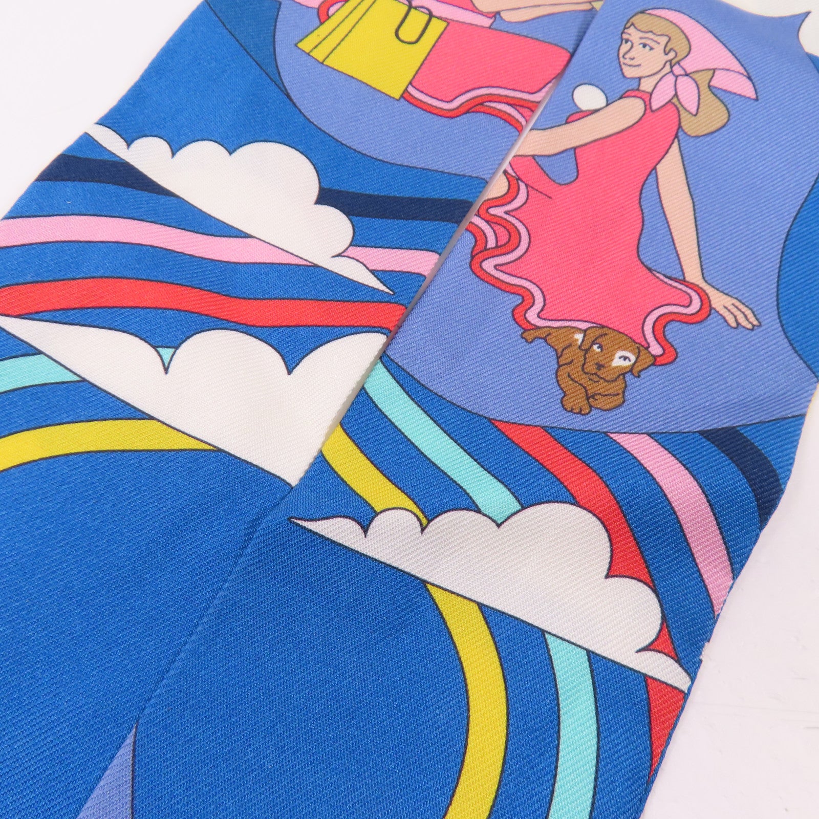 HERMES 絲質Twilly絲巾