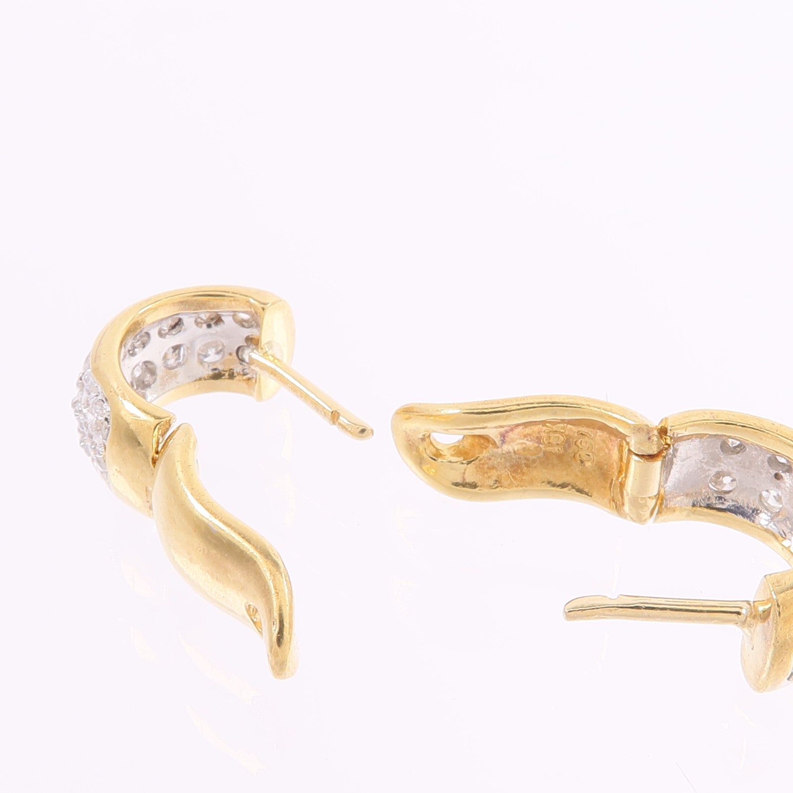 JEWELRY 18K黃金/白金Diamond Earrings鑽石耳環