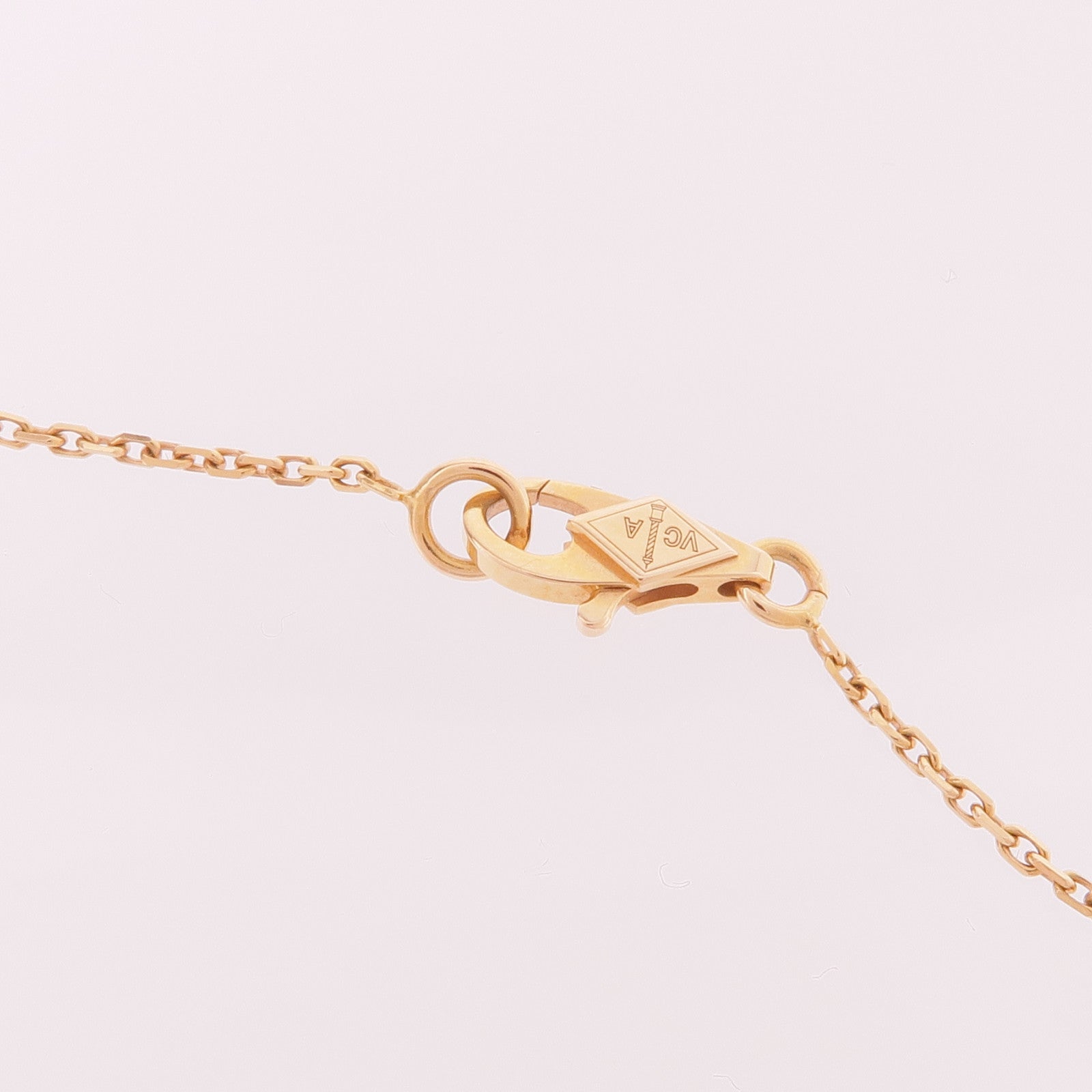 Van Cleef & Arpels 18K玫瑰金Sweet Alhambra Carnelian Pendant紅玉髓項鍊