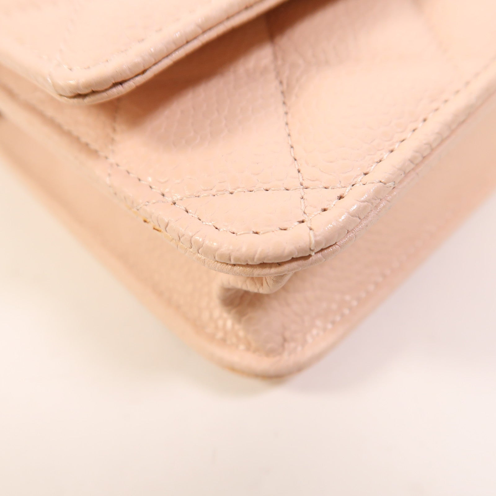 CHANEL 牛皮皮革WOC Wallet On Chain銀扣鏈帶肩背袋