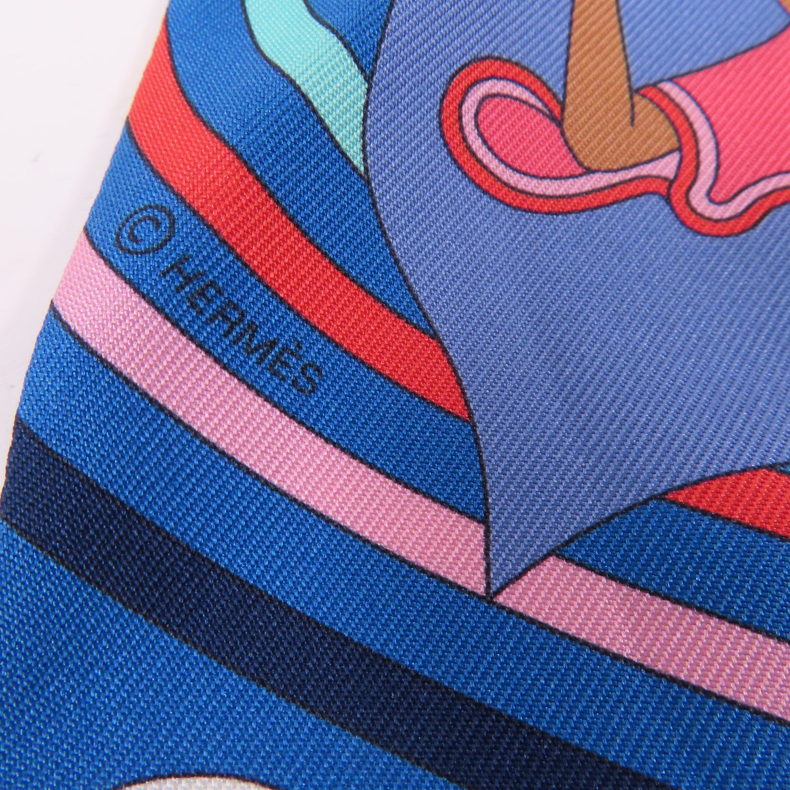 HERMES 絲質Twilly絲巾