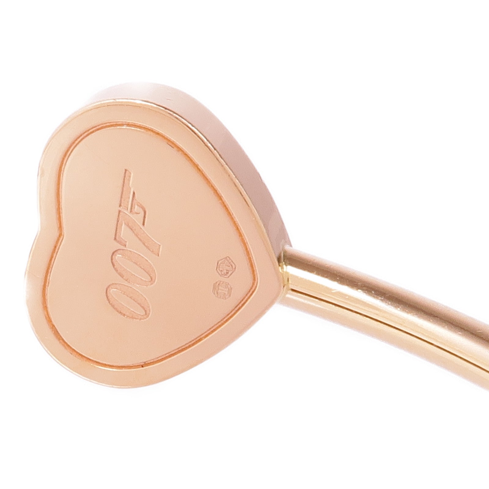 Chopard 18K玫瑰金Happy Hearts James Bond 007鑽石手鐲