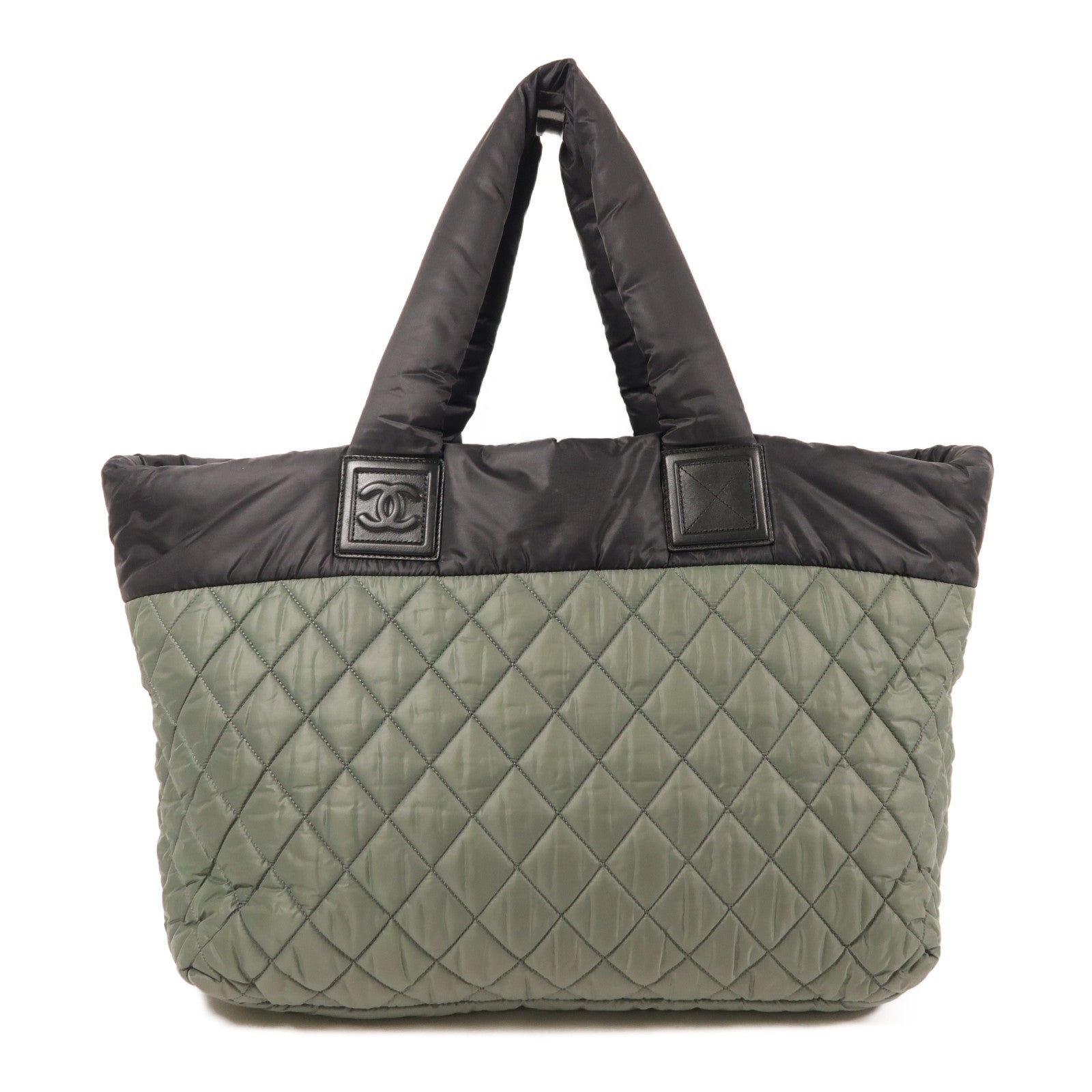 CHANEL 尼龍CoCo Cocoon銀扣肩背袋