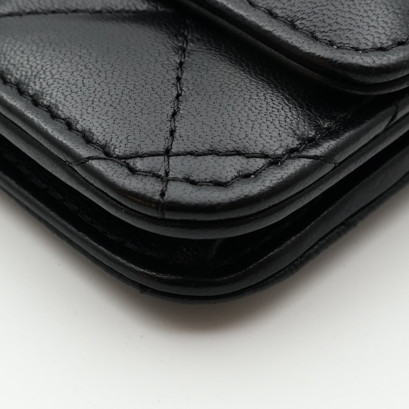 CHANEL 羊皮皮革WOC Wallet On Chain銀扣鏈帶肩背袋