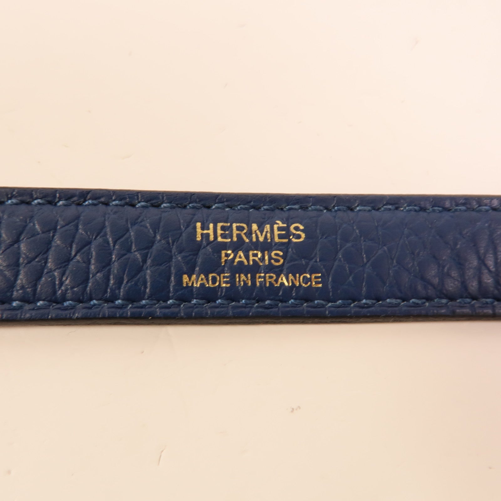 HERMES Togo皮革Kelly 28手挽肩背兩用袋Blue Brighton