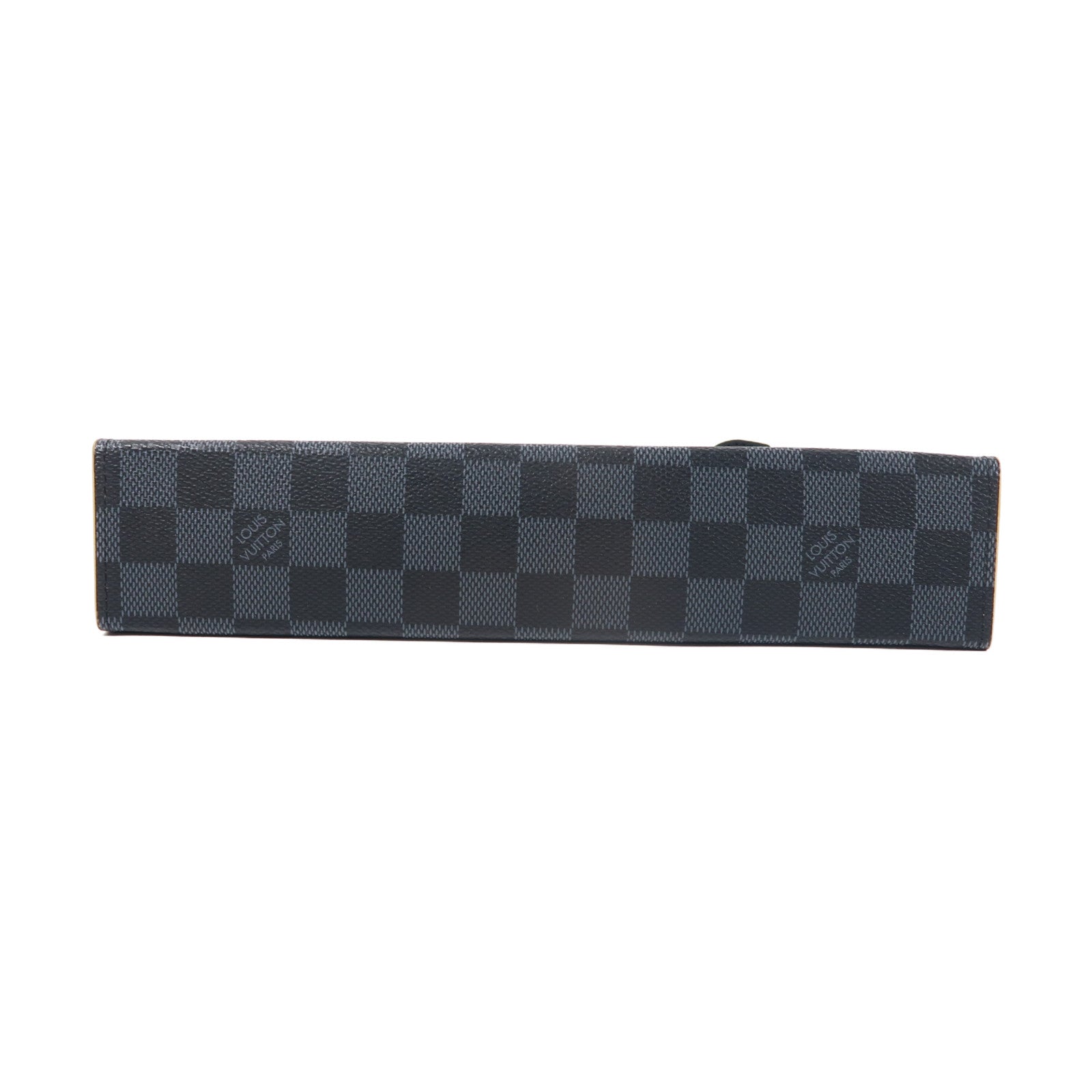 LOUIS VUITTON Damier Graphite Pochette Voyage銀扣手拿包黑色
