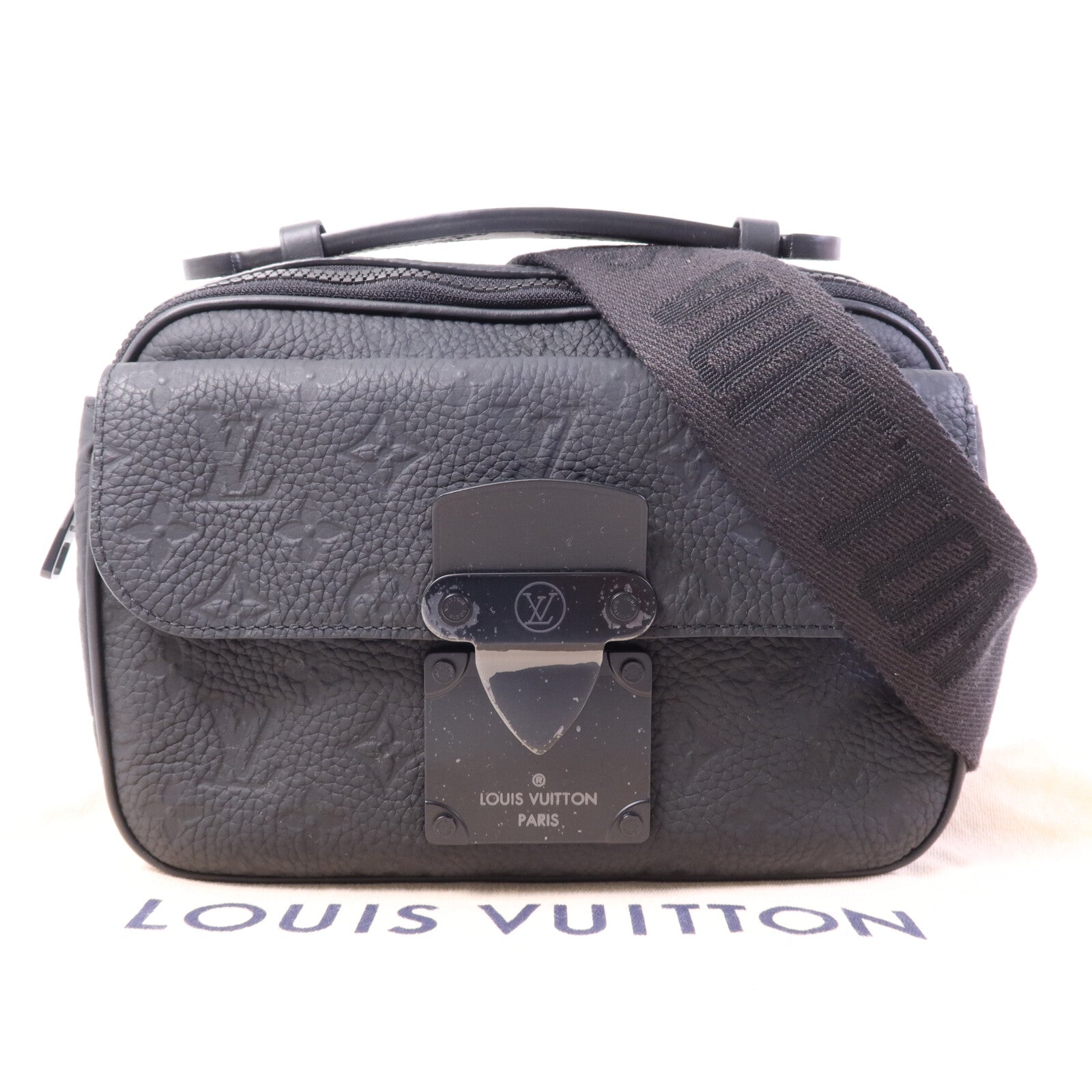 LOUIS VUITTON Monogram Taurillon S Lock肩背袋
