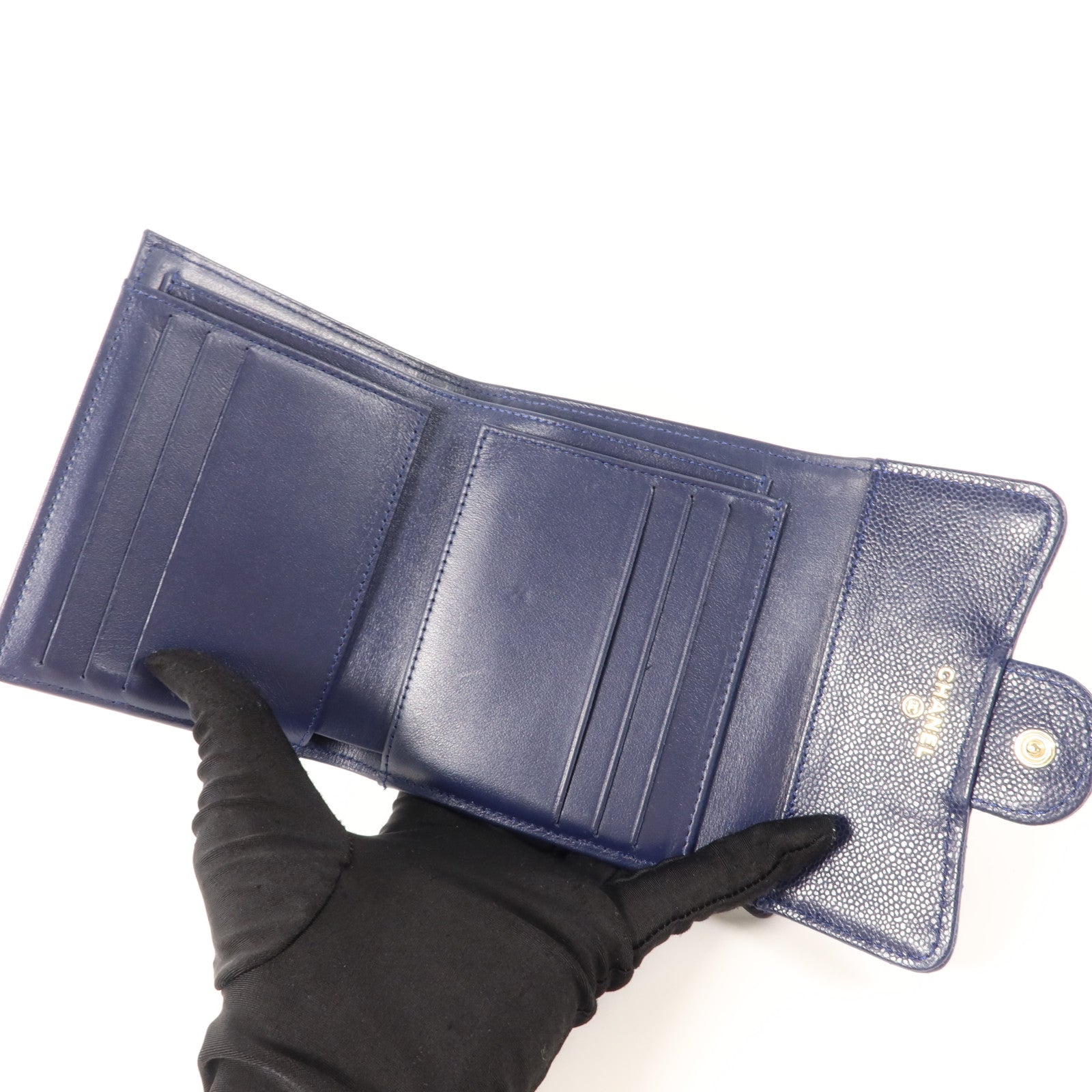 CHANEL 牛皮皮革Classic Small Flap Wallet錢包