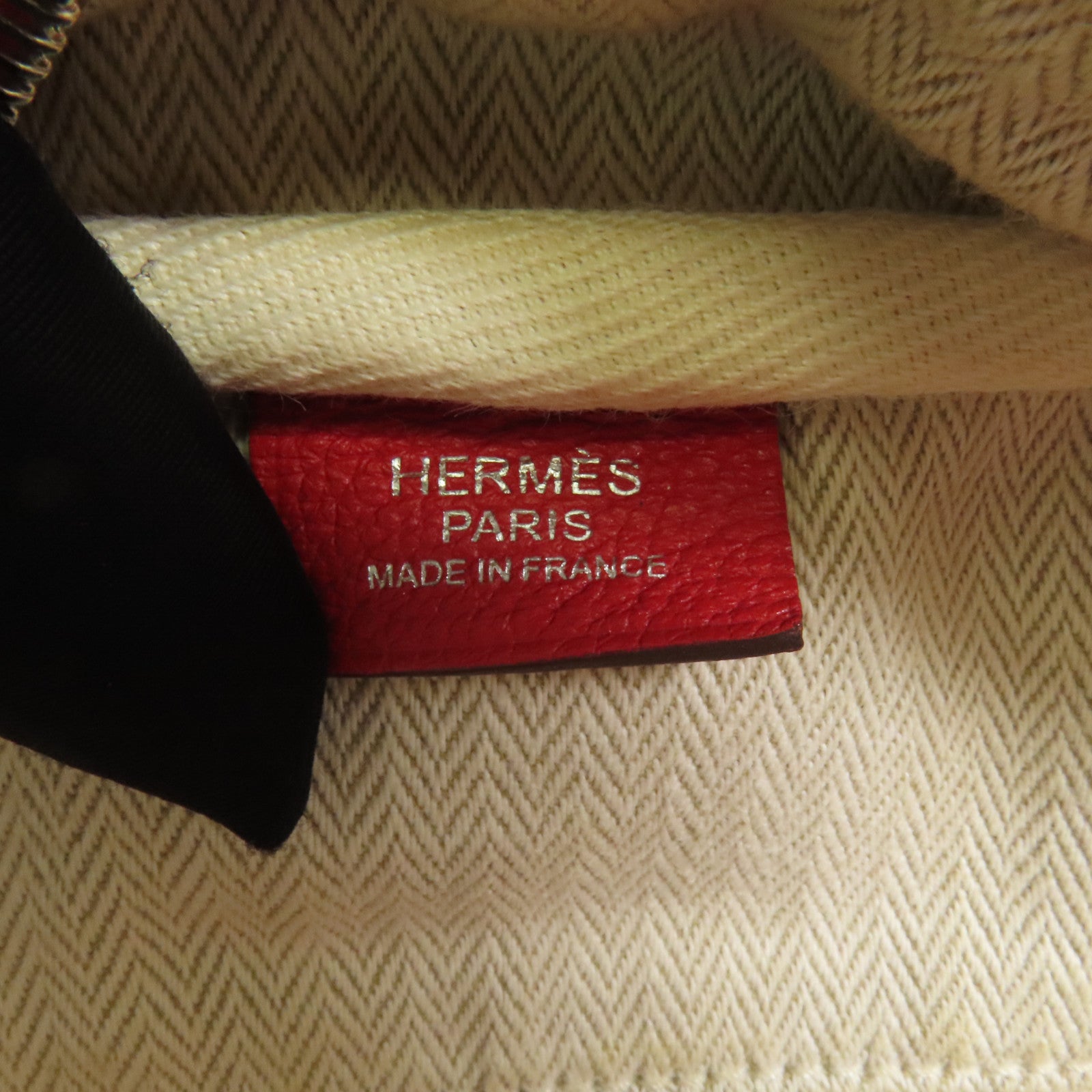 HERMES Evercolor皮革Victoria 35銀扣手挽袋Rouge Casaque