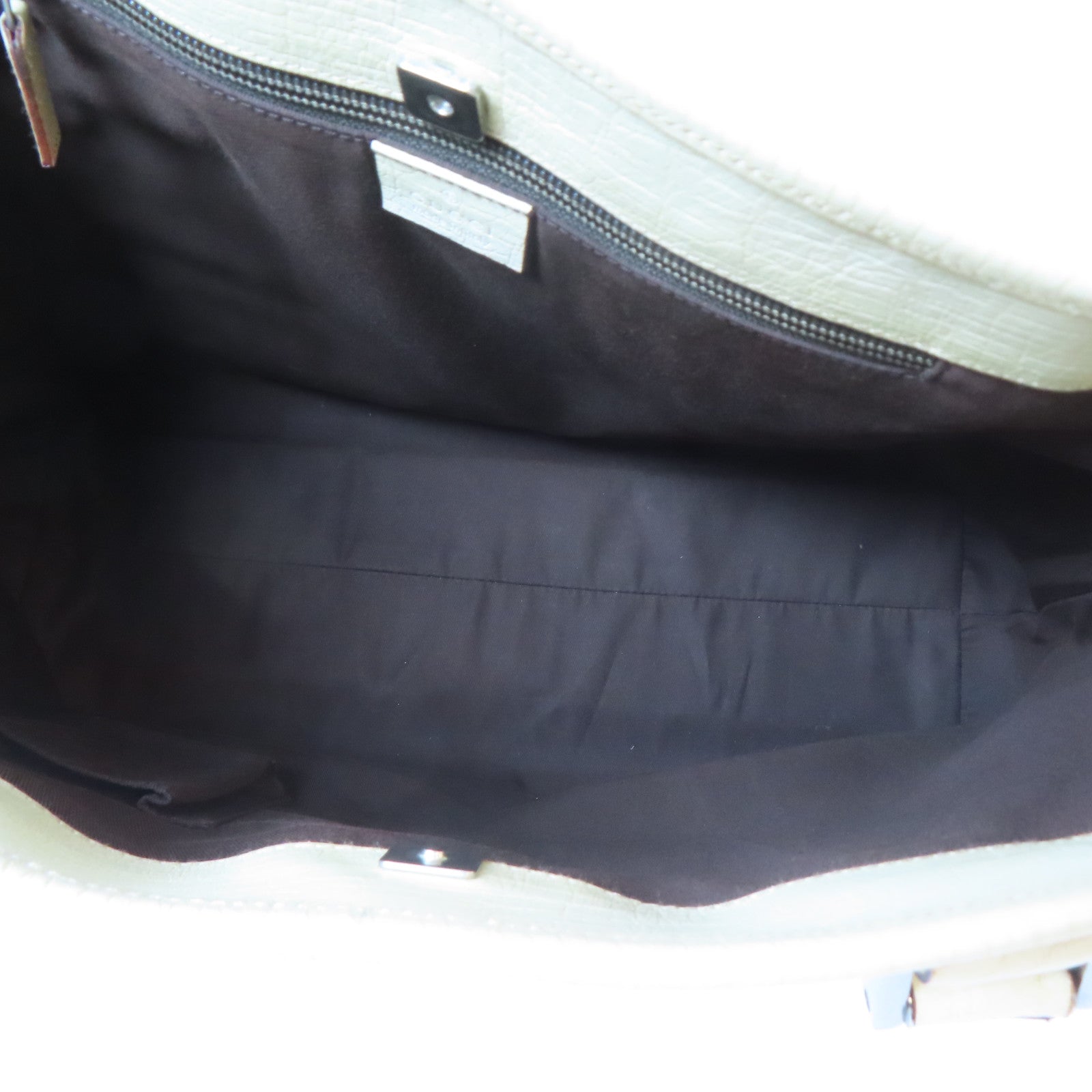 GUCCI 塗層帆布Tote Bag銀扣手挽袋啡色