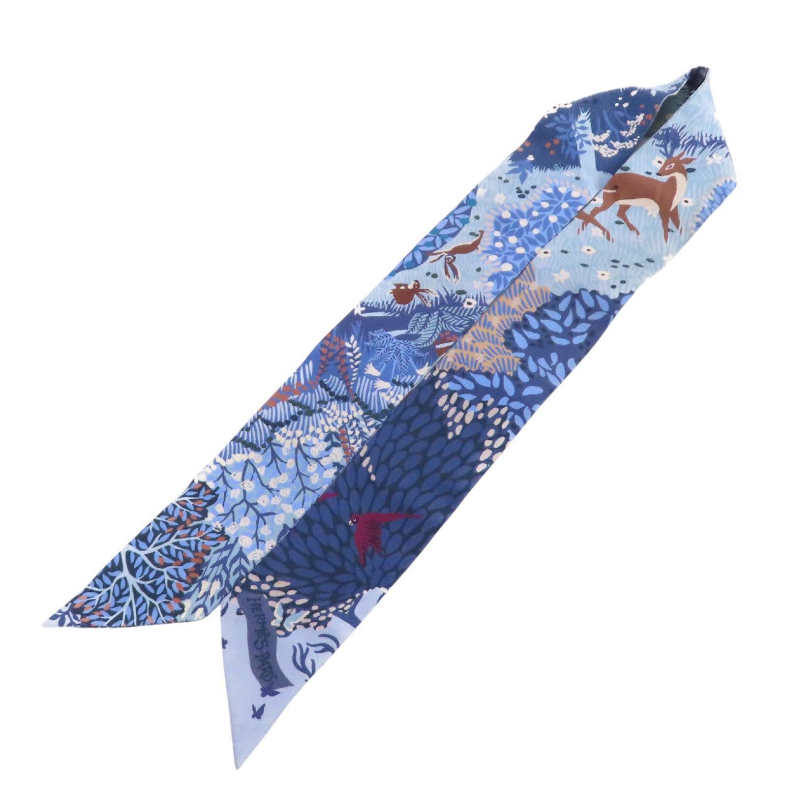 HERMES 絲質Twilly Scarf絲巾
